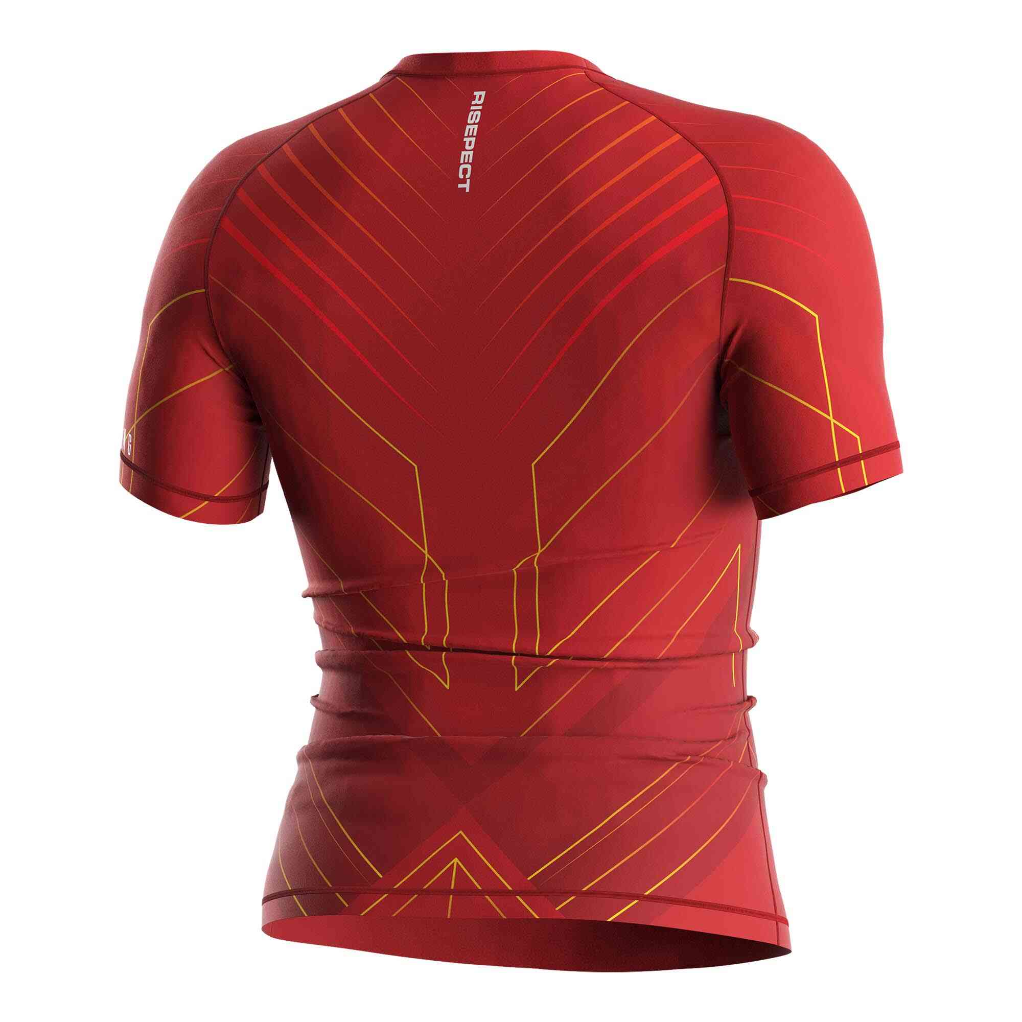 
                Rise wrestling patriot red ss rash guard wholesale