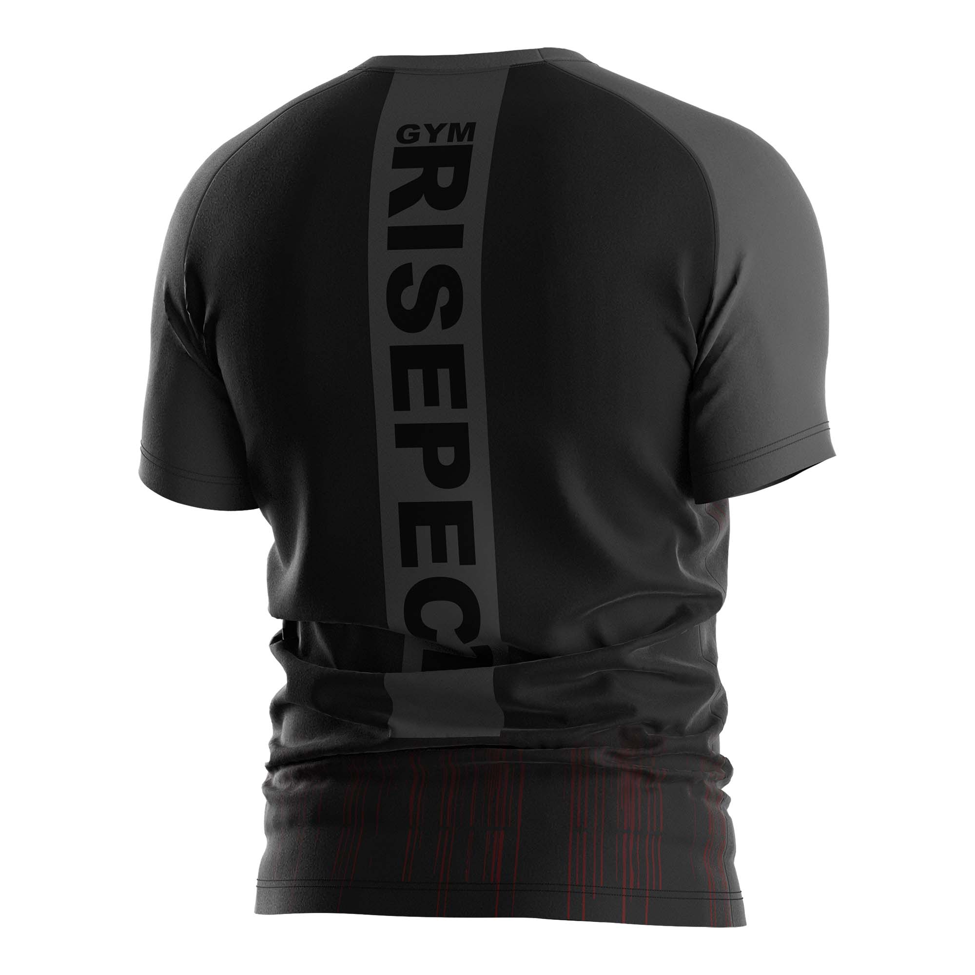 
                Rise athletic black men short sleeve compression shirts Risepect