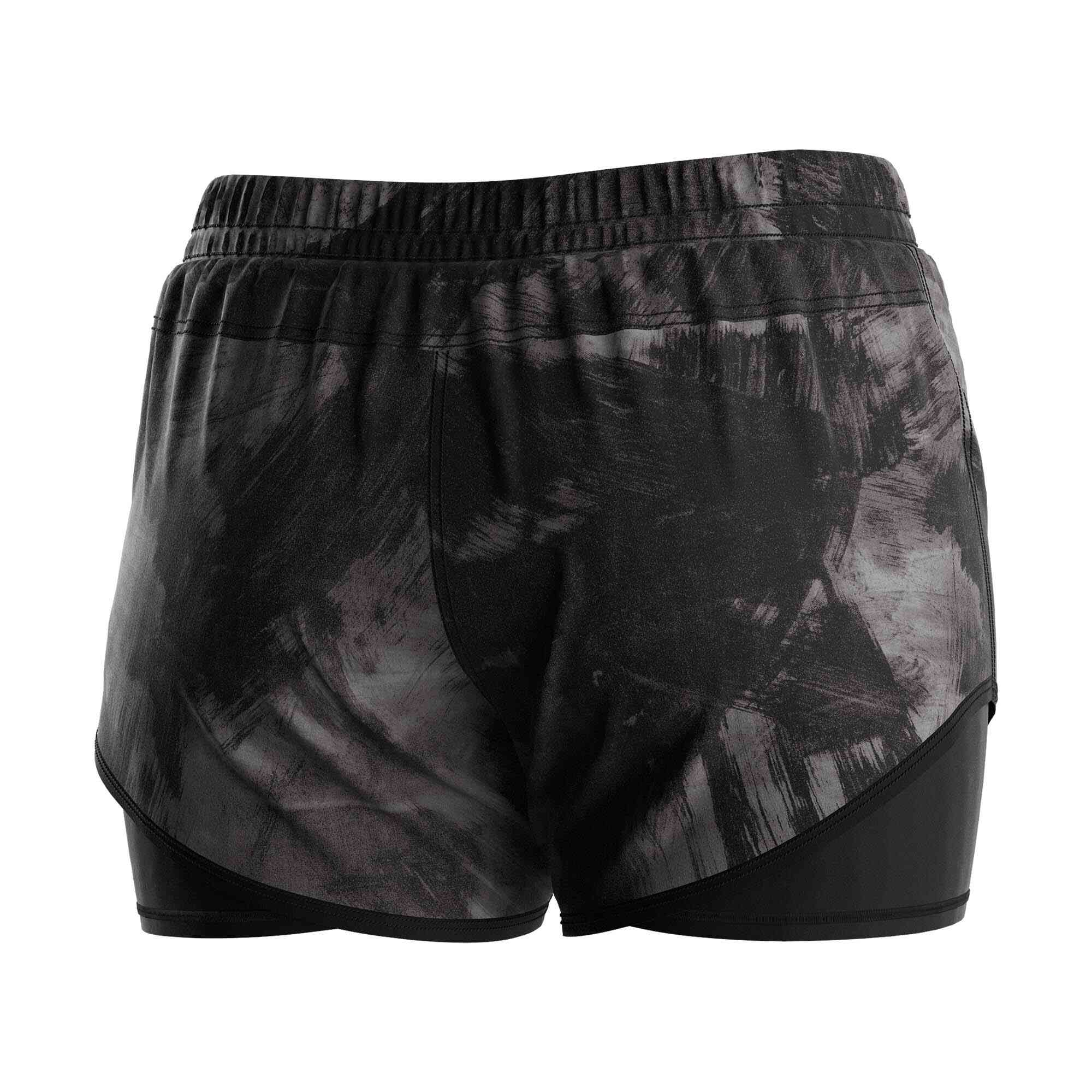 
                Rise active wear black camouflage double shorts wholesale Risepect