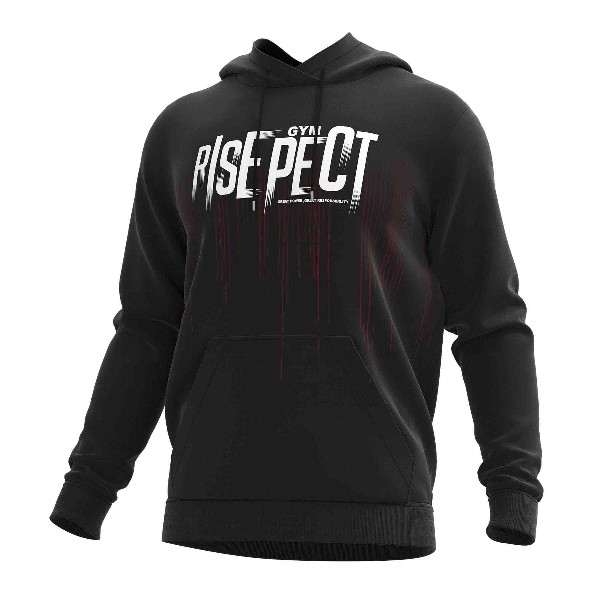 
                Rise athletic clothing black hoodies wholesale Risepect