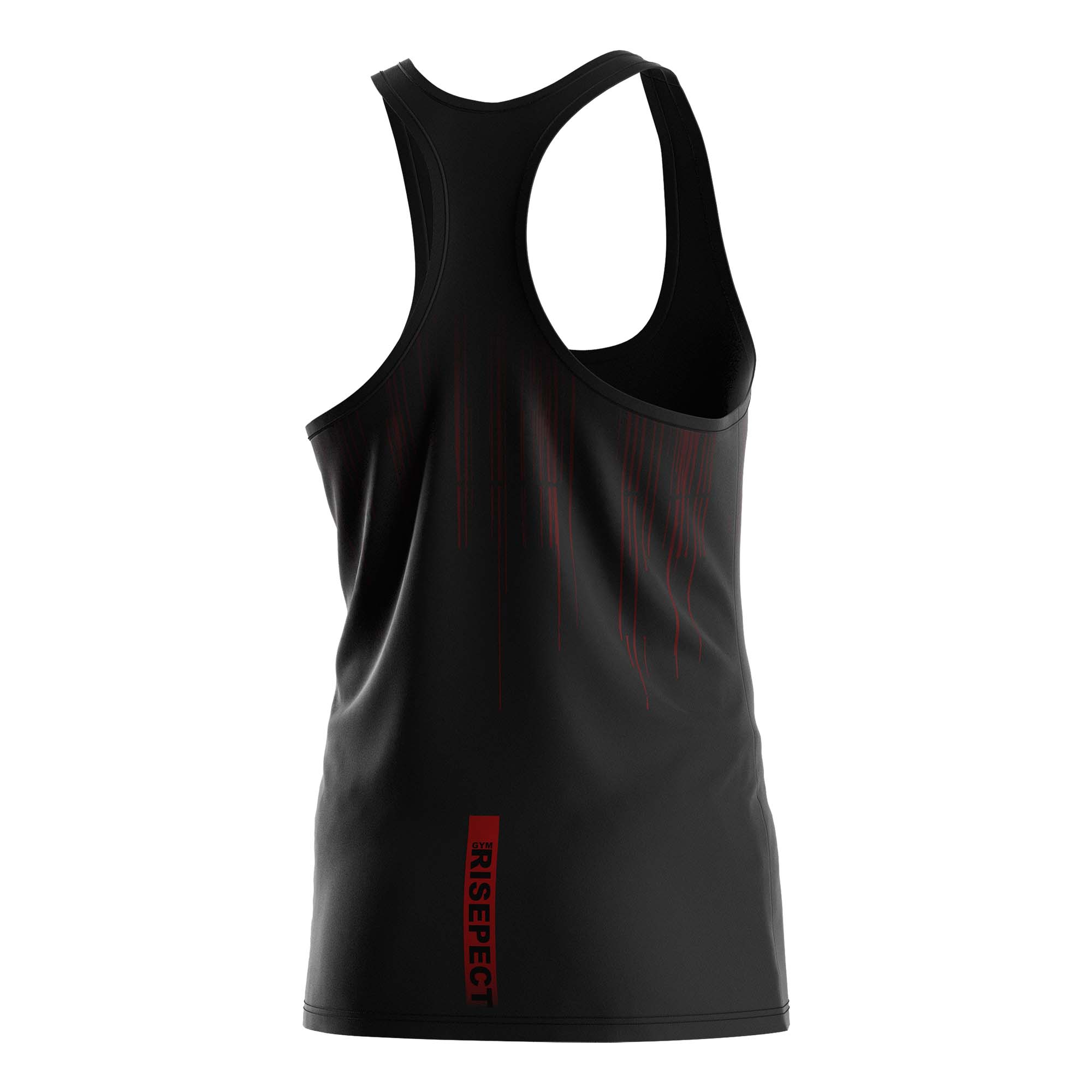 
                Rise athletic clothing black men stringers wholesale Risepect