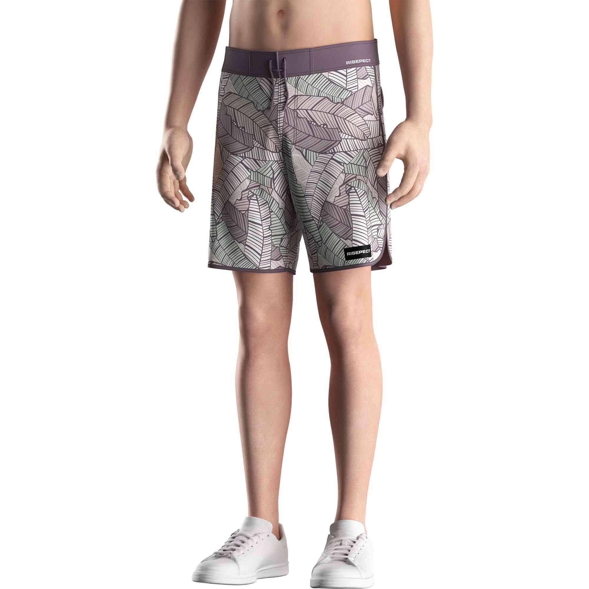 Leaf Textured Board Shorts