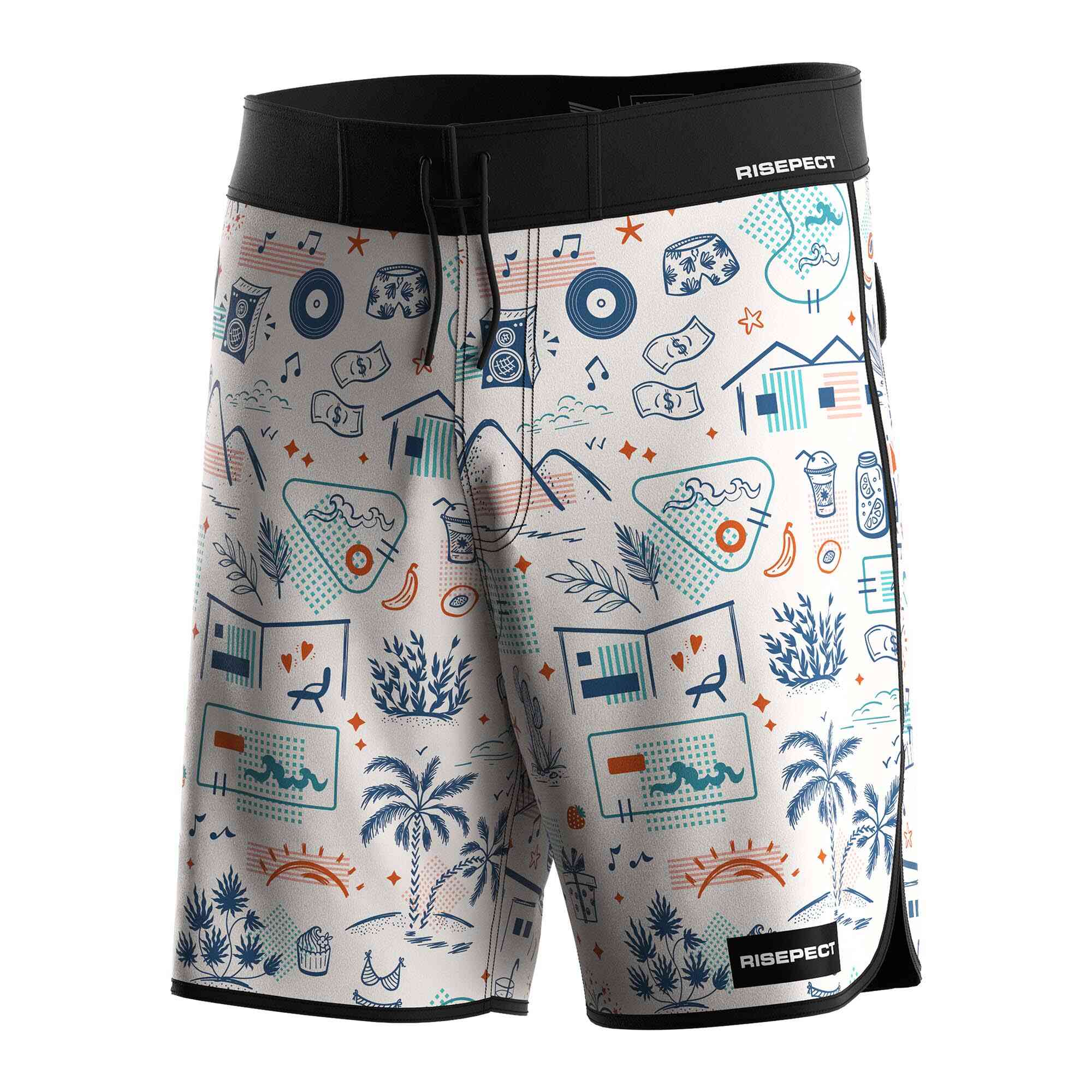 
                Unisex ODM Board Shorts Party Style Quick-dry Material Surf Shorts