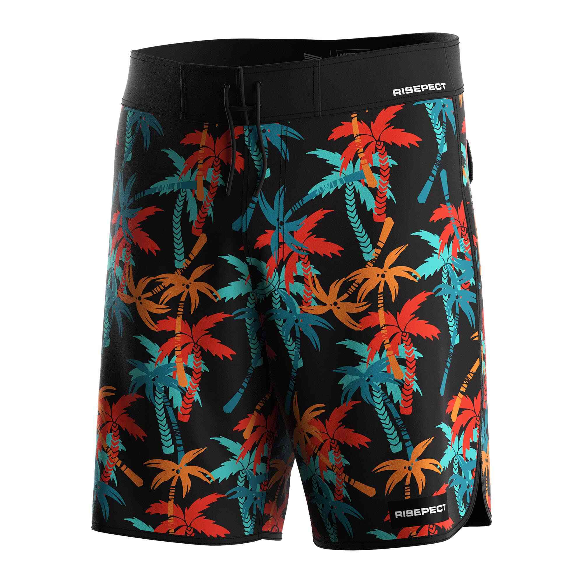 
                Brand Men's Board Shorts Quick-dry Elastic Waist Neon Forest Surfing