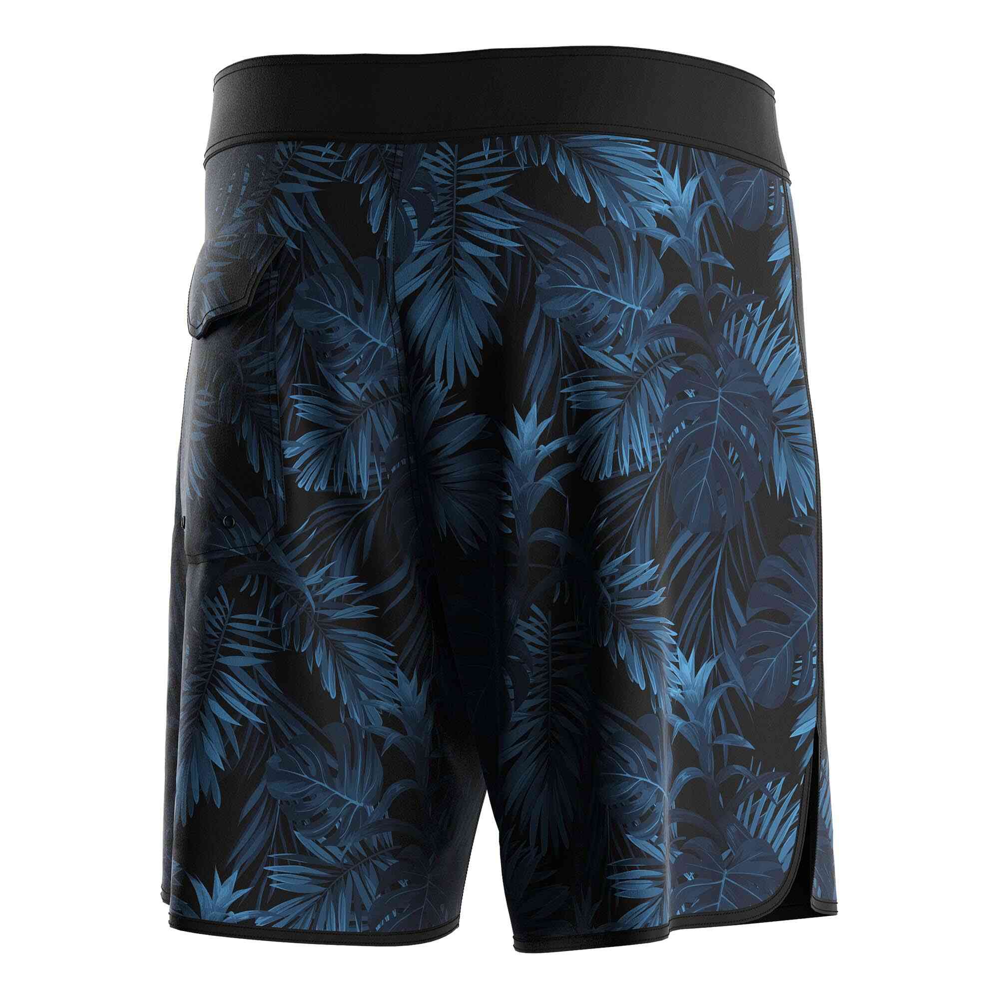 
                Rise swimwear 8 inch surf trunks wholesale men bright leaves