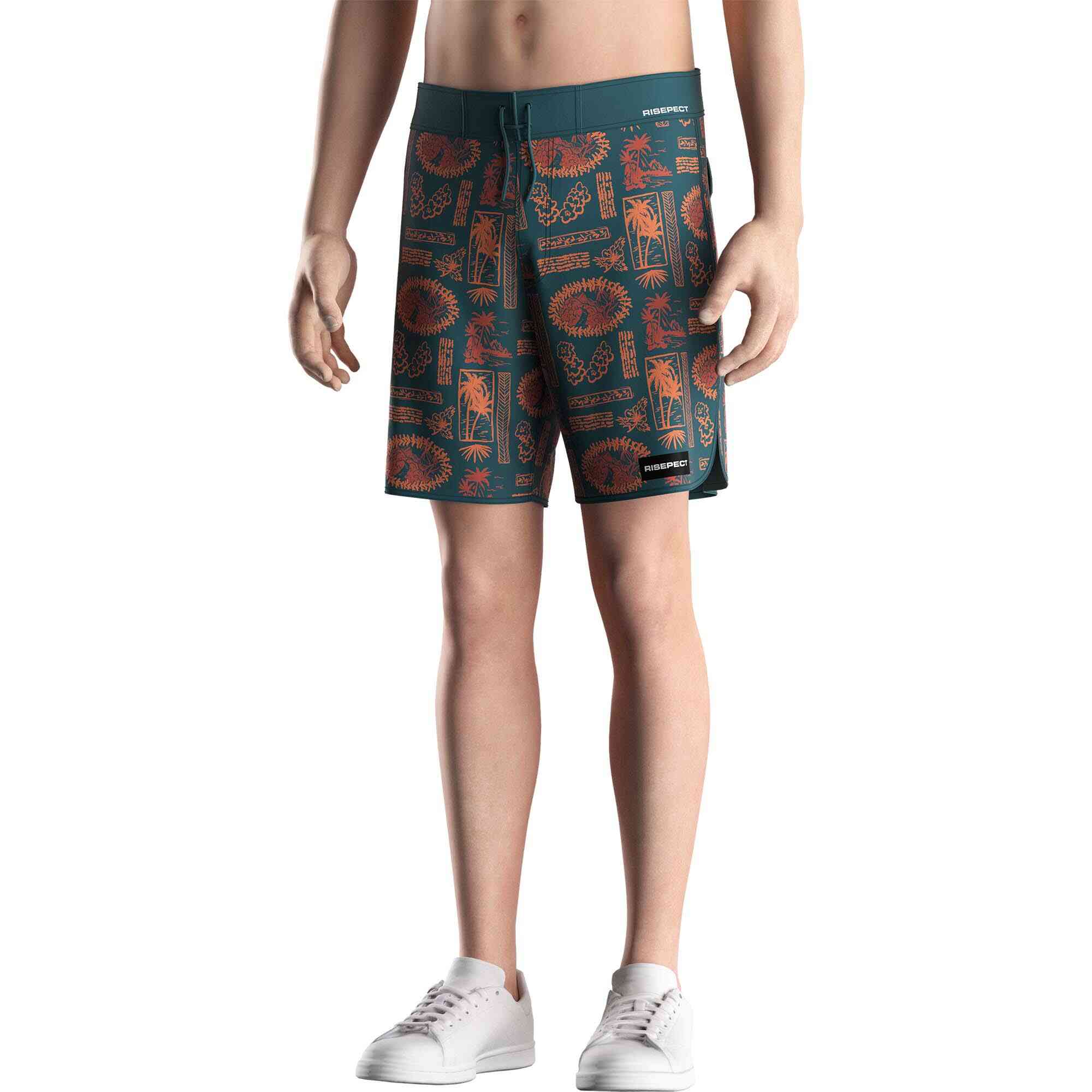 Vintage Printed Board Shorts