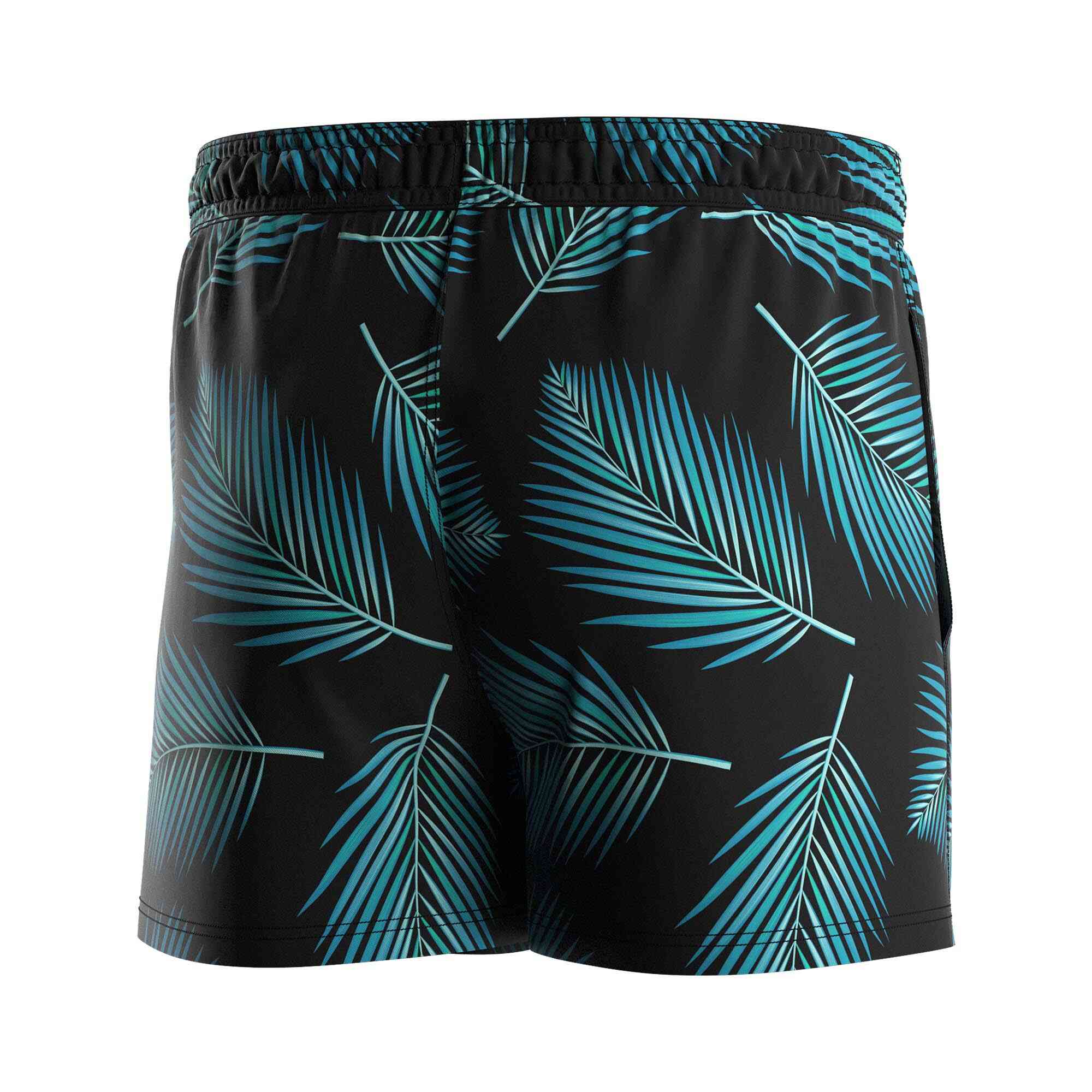 
                Rise swimwear wholesale 3inch swimming shorts hawaiian men leaves glowing alone