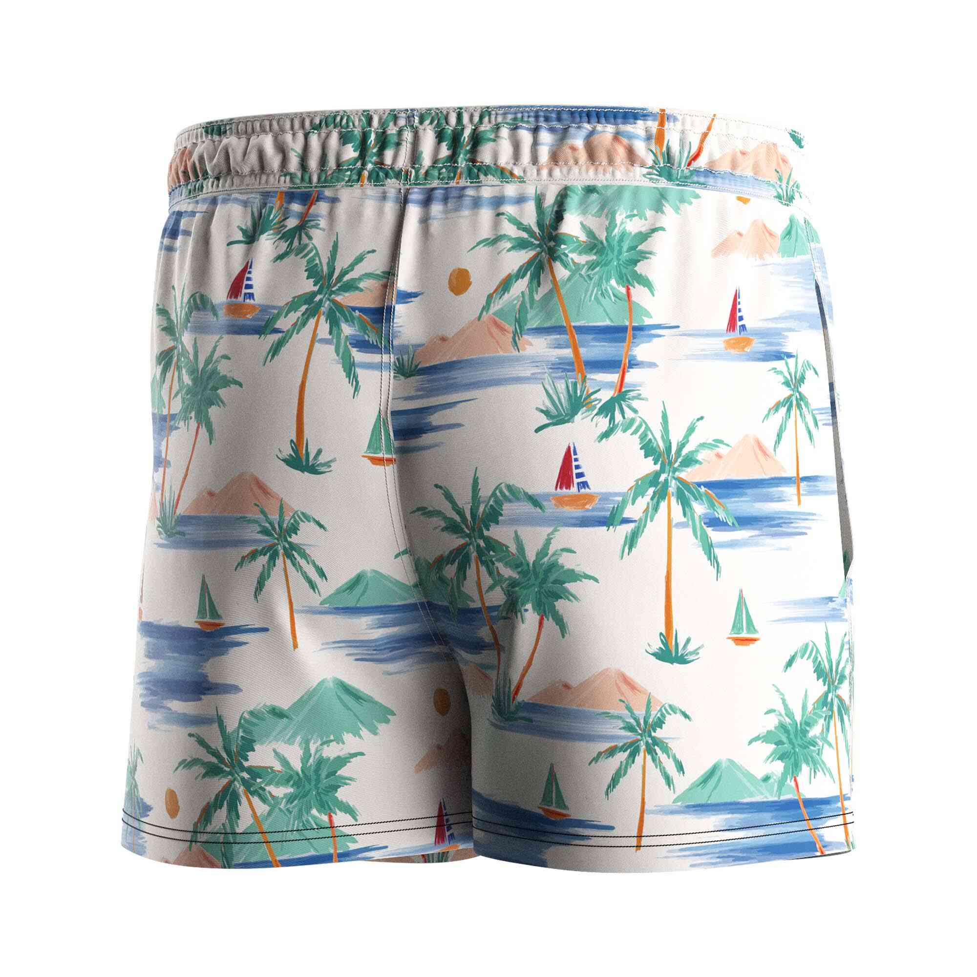 
                Rise swimwear wholesale mens 3 inch swim trunks white coconut island