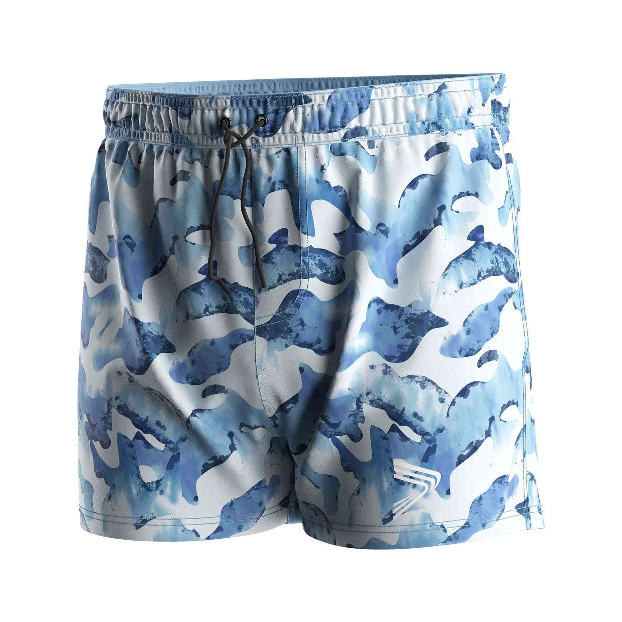 
                Rise swimwear wholesale swim board shorts 3 inch men blue camou