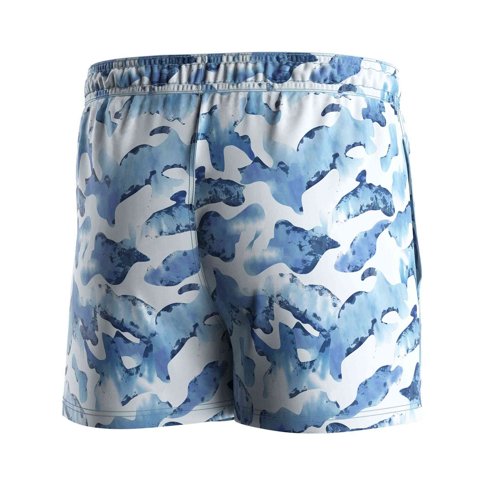 
                Rise swimwear wholesale swim board shorts 3 inch men blue camou