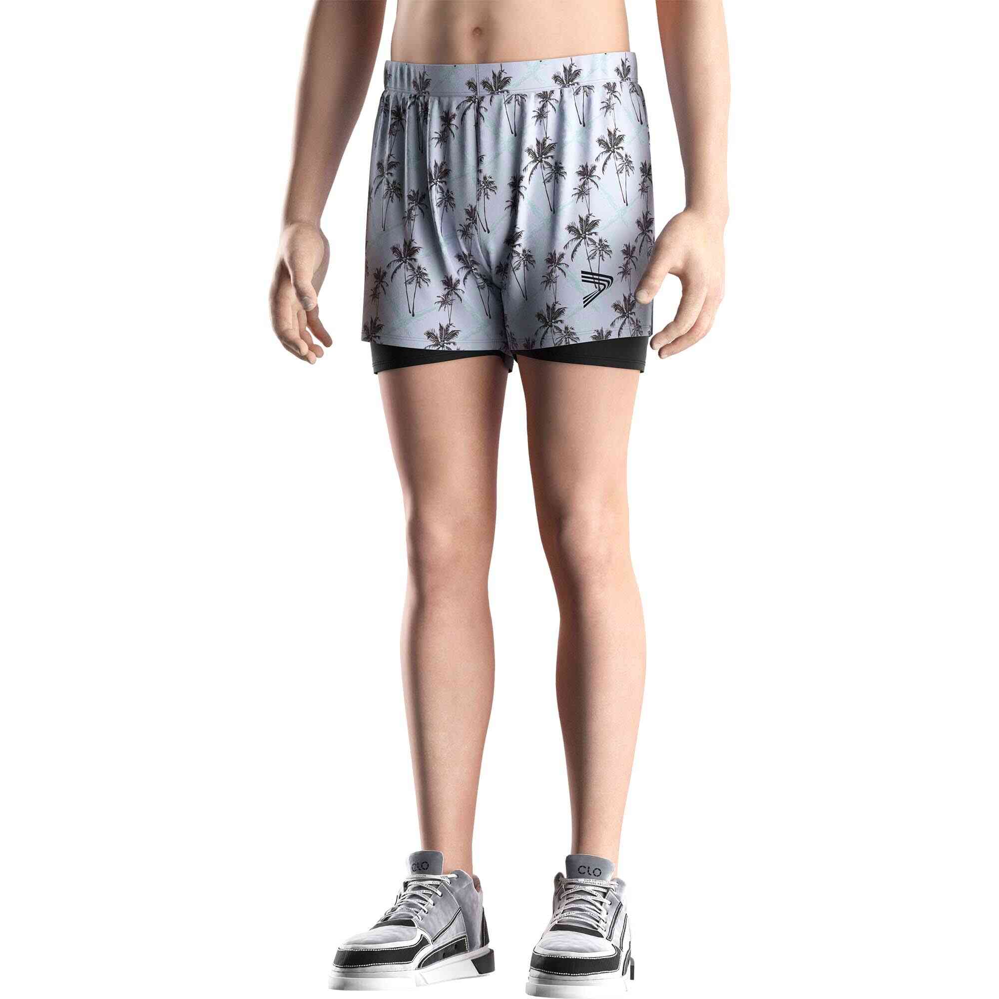 
                Men's 2 in 1 Swim Trunks Customizable for Brand Wholesale Shorts Surf