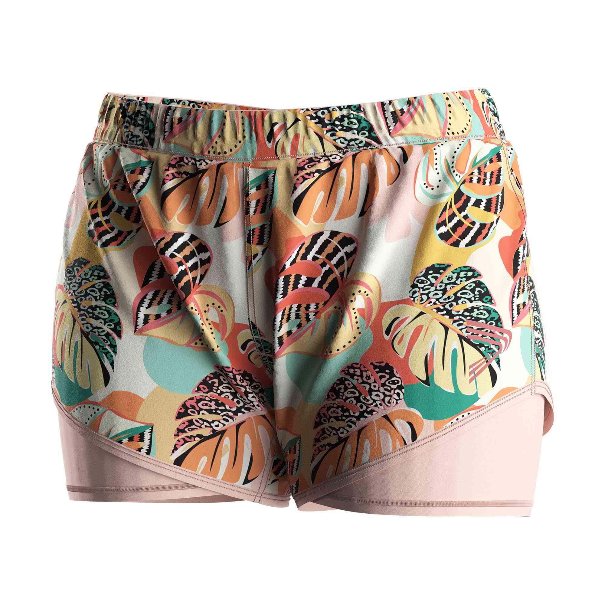 
                Cute Style Women's Double Swim Shorts Sublimation Custom Factory