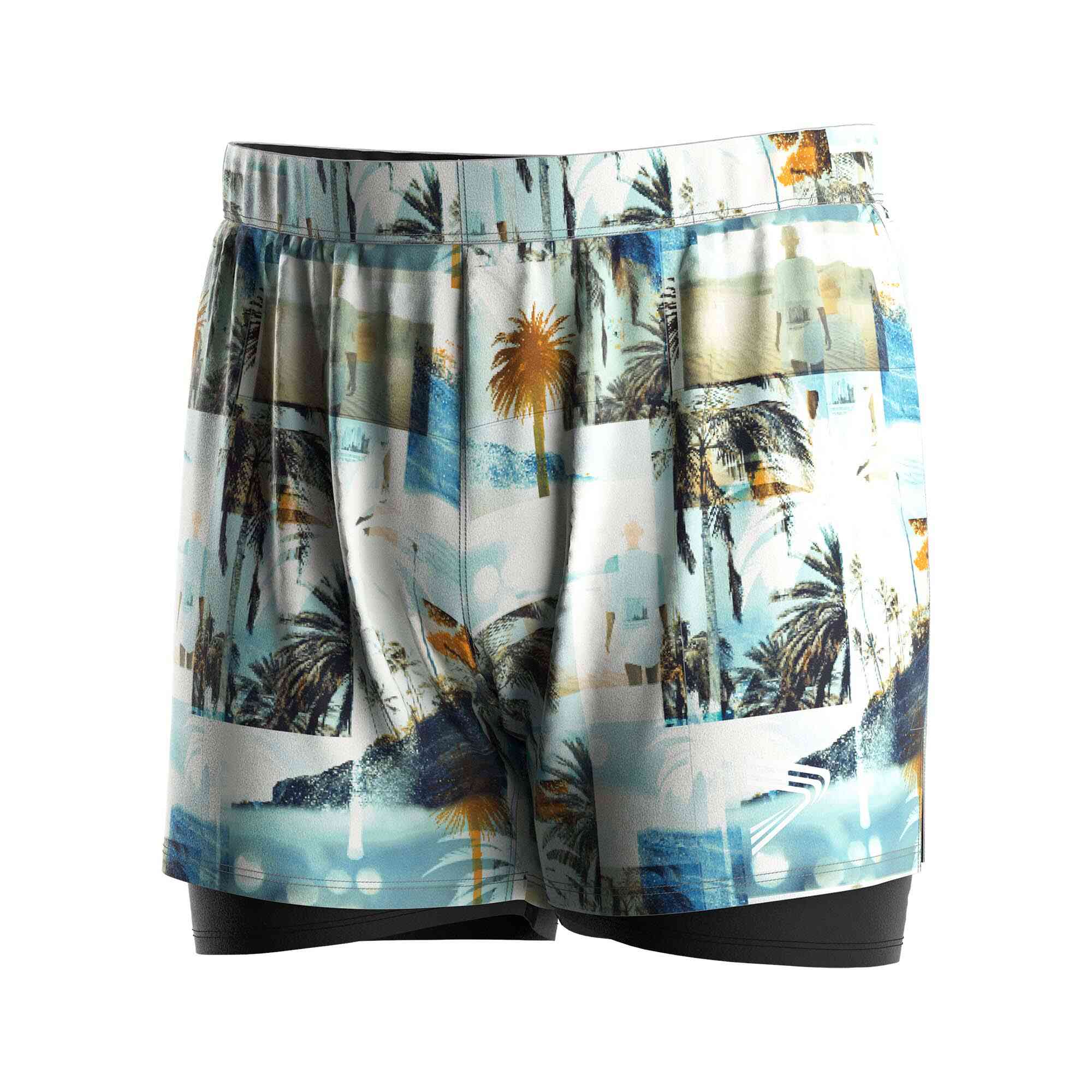 Wholesale Supplier Men's 2-in-1 Swim Shorts Teams Hawaiian