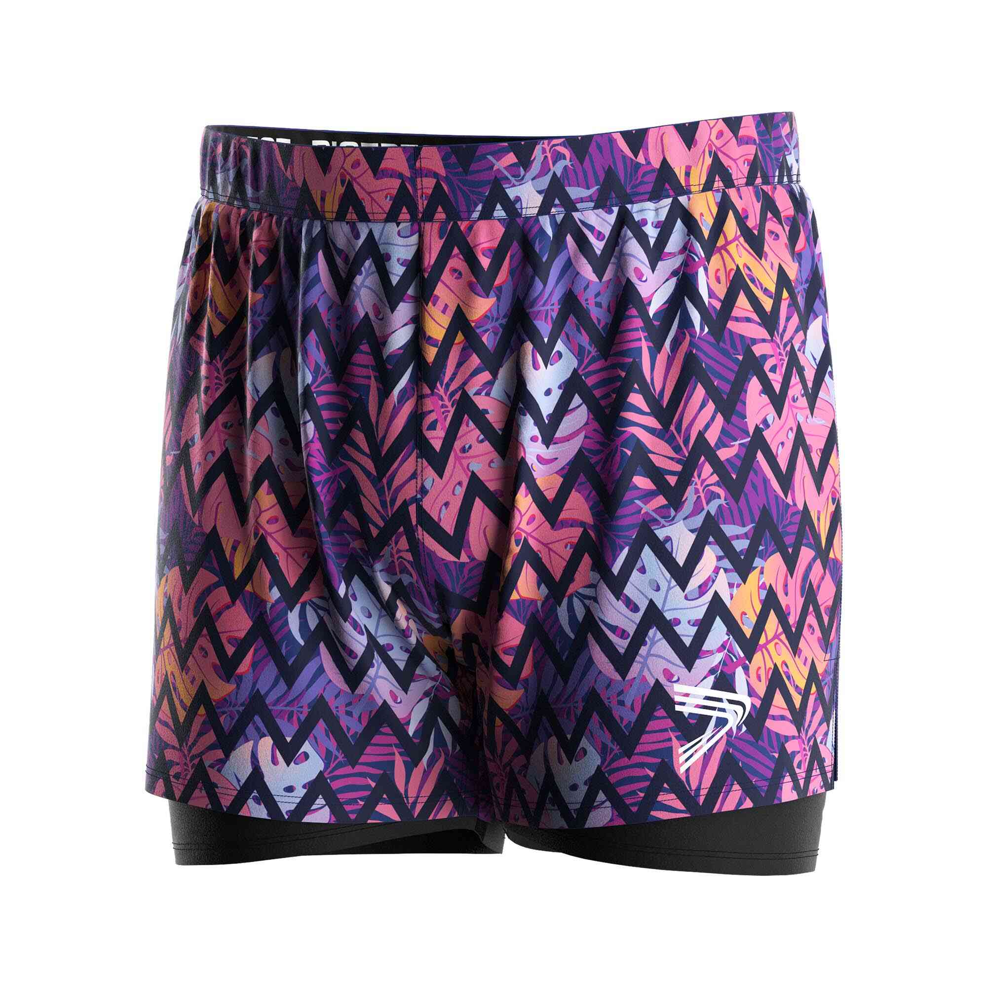 
                Men's Swim Custom Double-layer Trunks Corrugated Professional Teams
