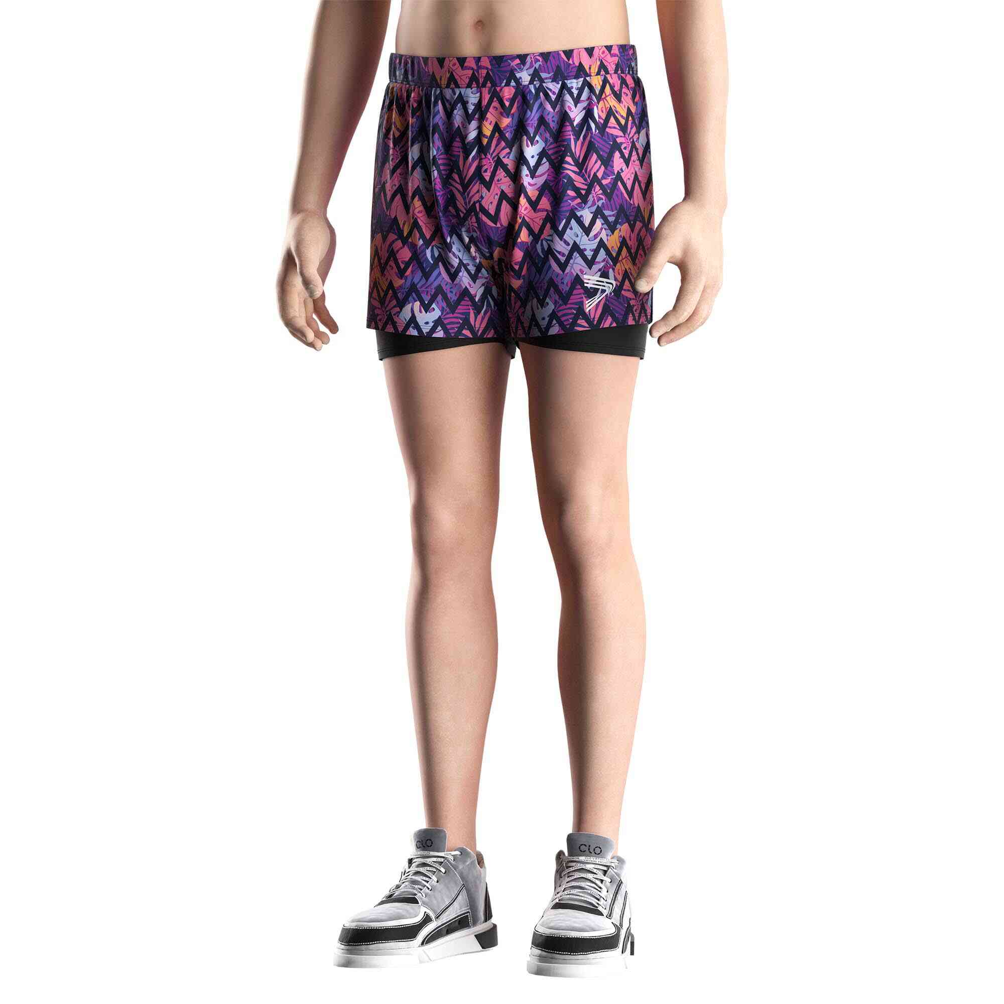 
                Men's Swim Custom Double-layer Trunks Corrugated Professional Teams