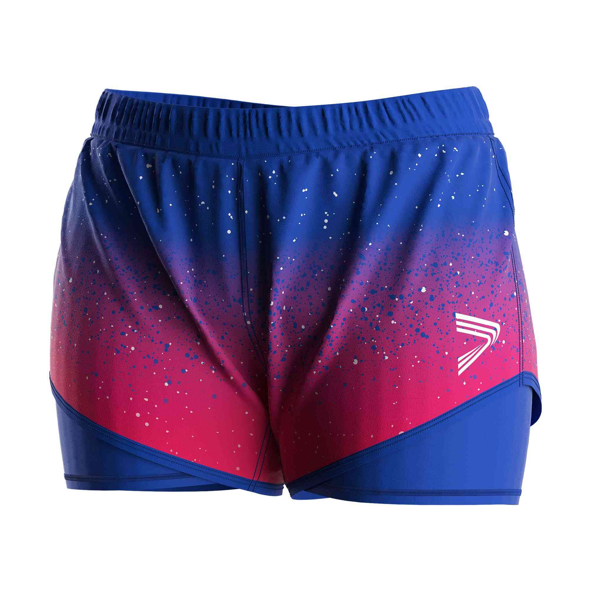 
                Starry Sky Double-layer Women's Swim Shorts Custom Design for Clubs