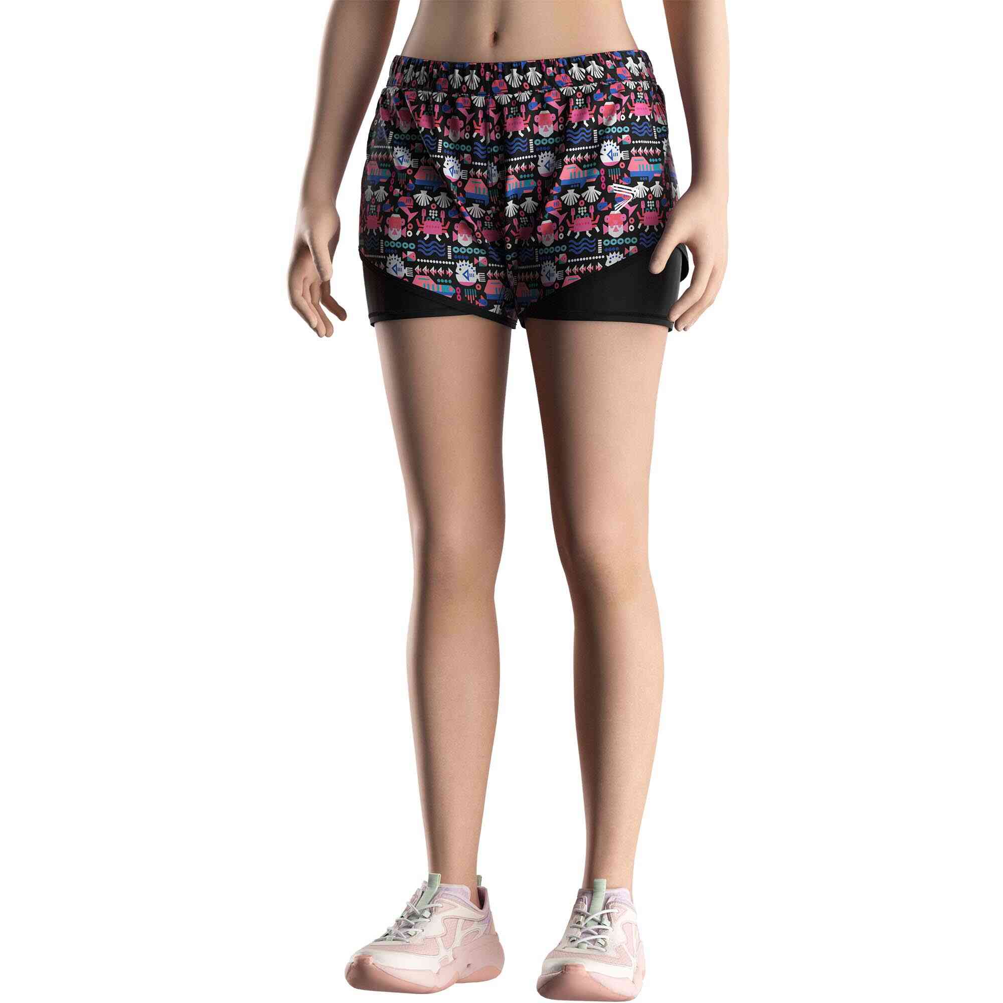 
                Undersea Theme Swim Double Shorts Wholesale for Female Swim Bottom