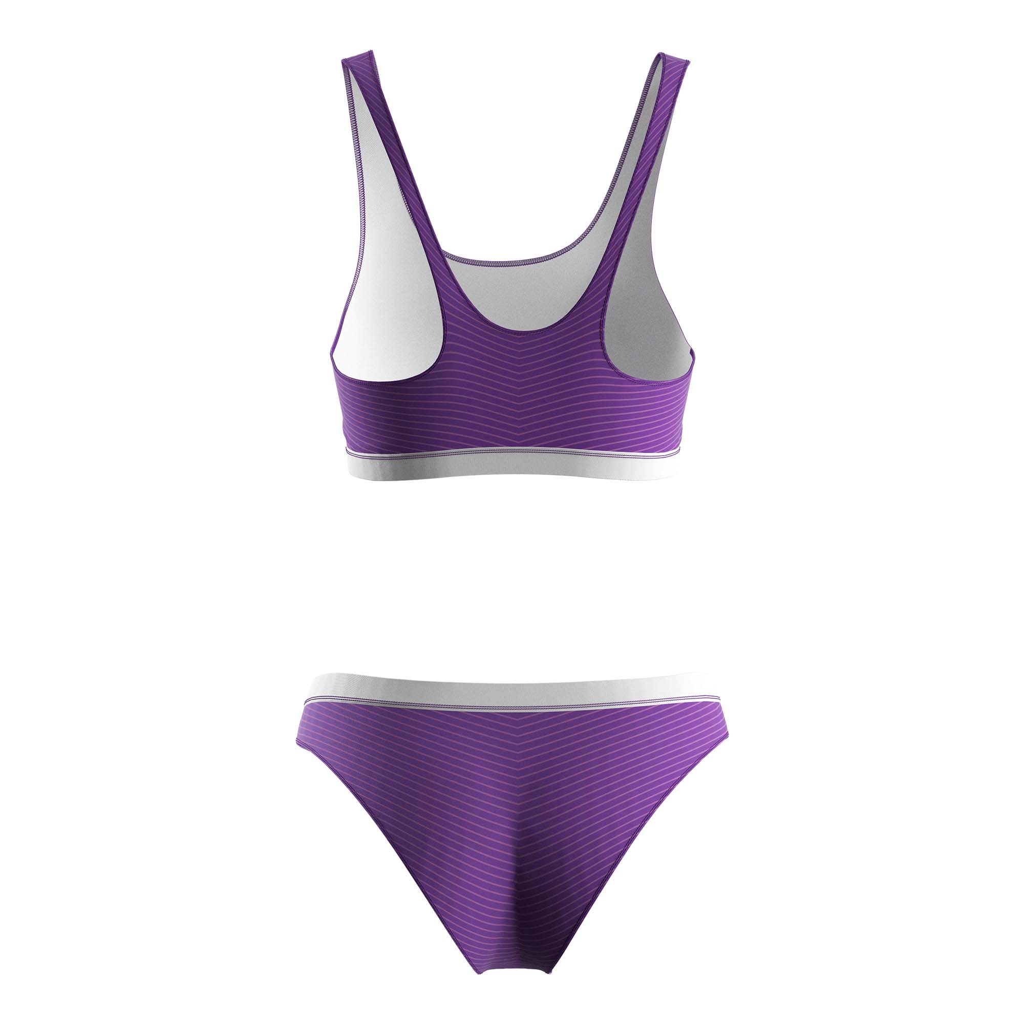 
                Rise swimsuits tankini wholesale purple stripes women