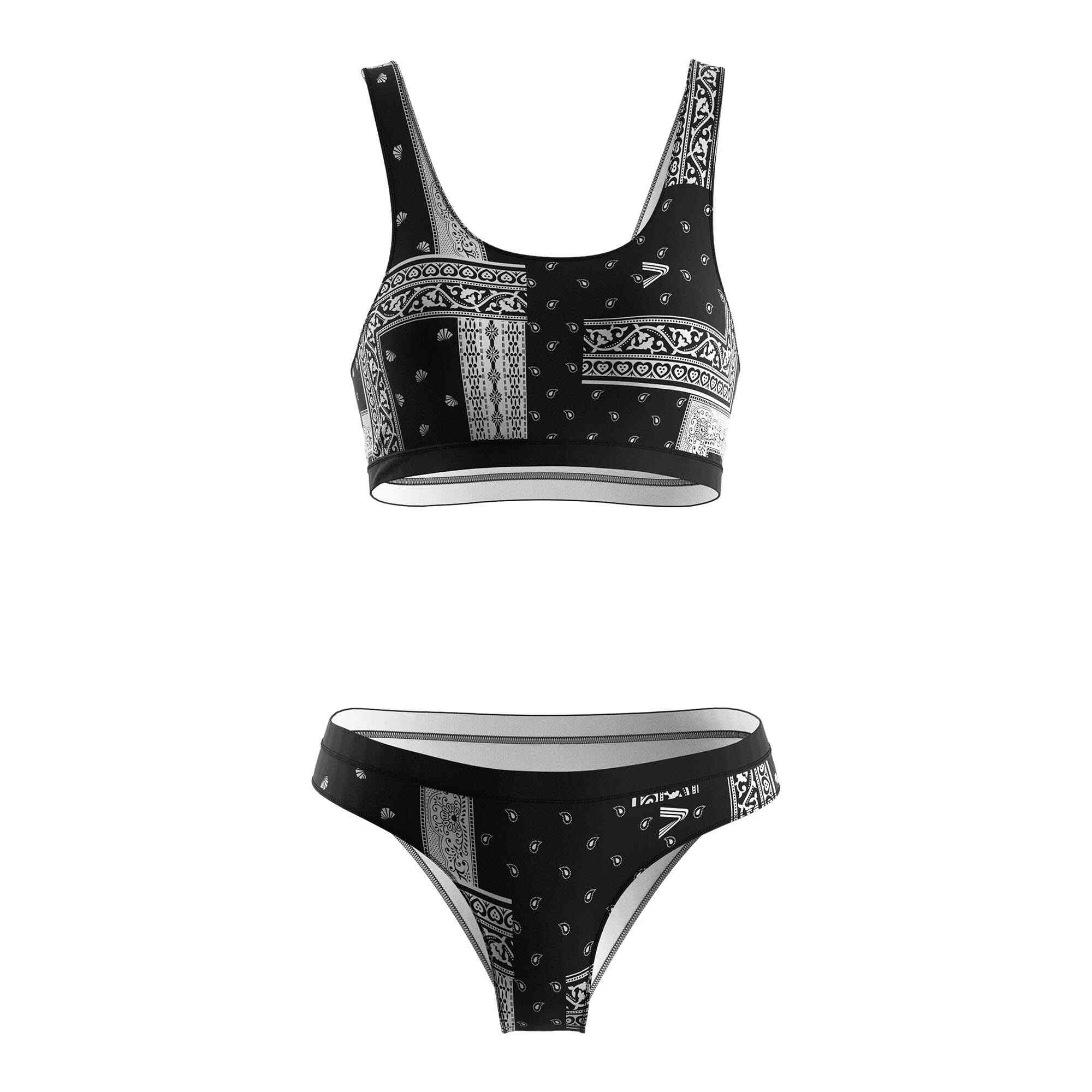 
                Rise swimwear retro sublimated swimsuits women