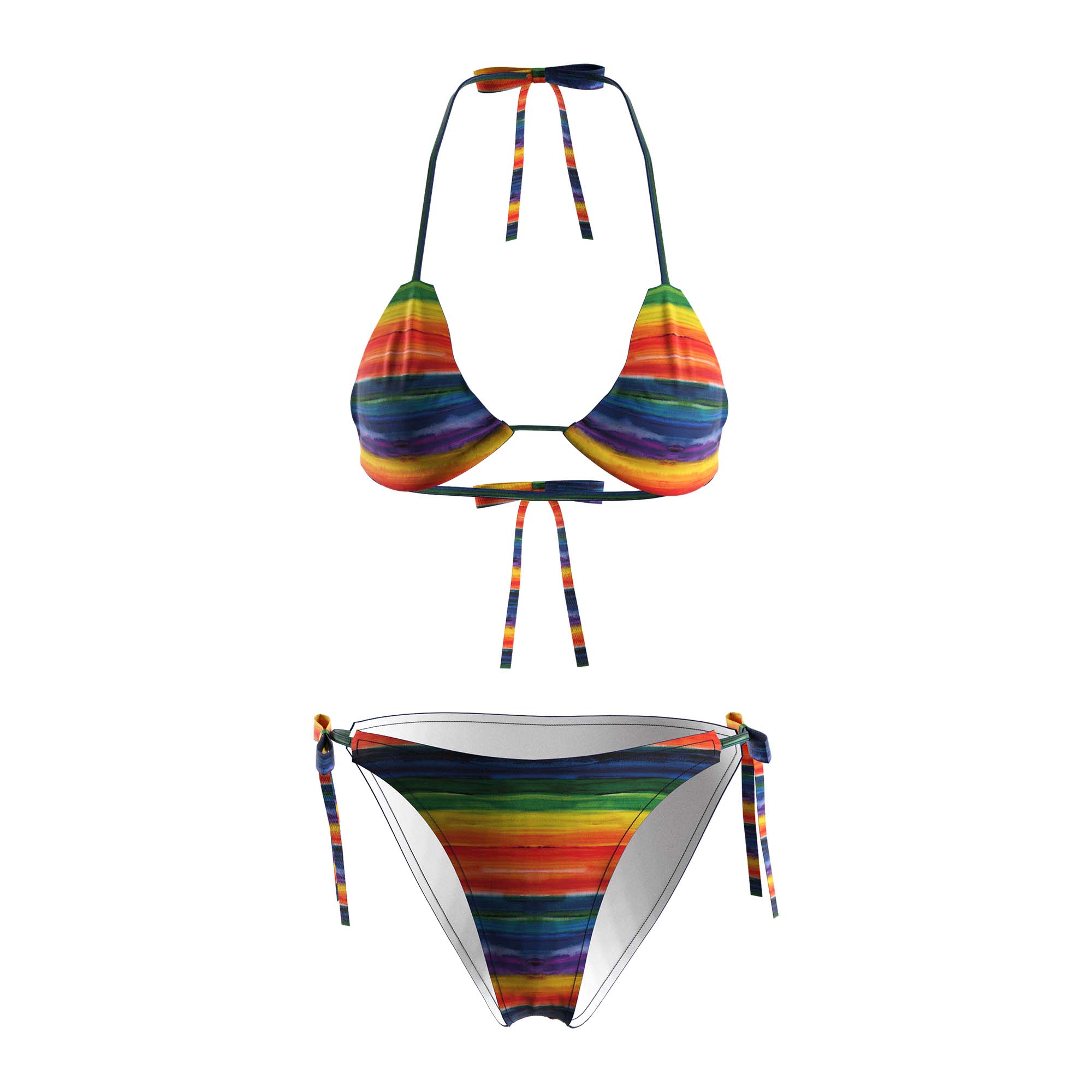 
                Custom Rainbow Xl String Bikini ODM OBM Rise Bikini Supplier Wholesaler