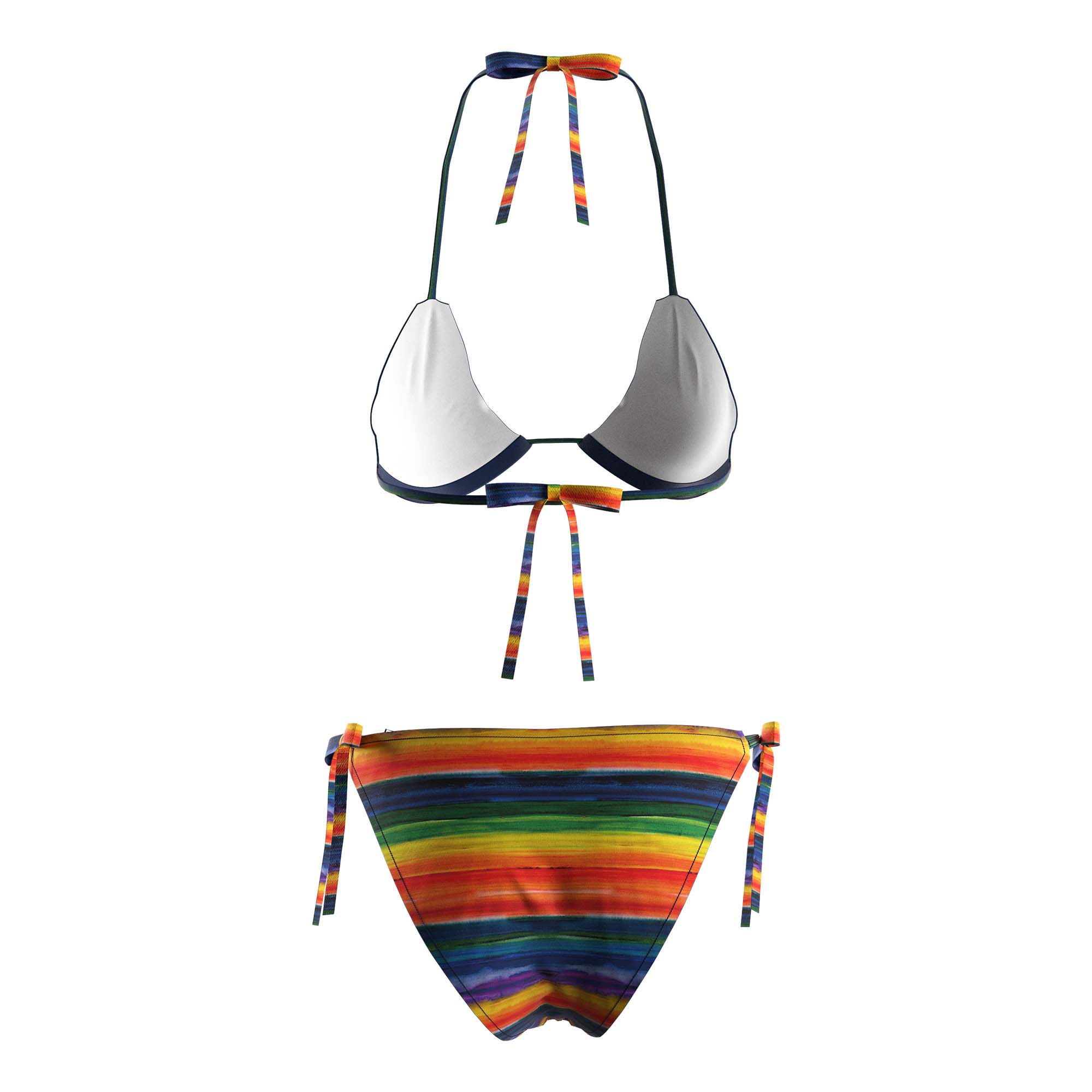 
                Custom Rainbow Xl String Bikini ODM OBM Rise Bikini Supplier Wholesaler