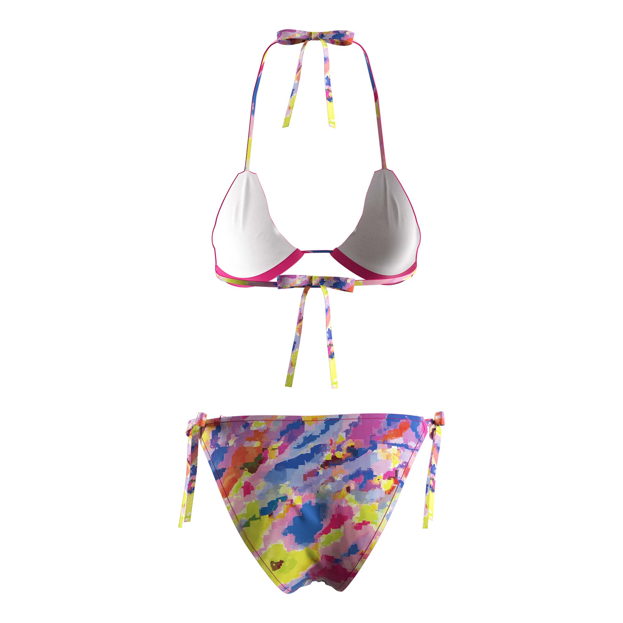 
                Wholesale Tie-dye String Bikini Top And Bottom Plus Size Custom Bikini