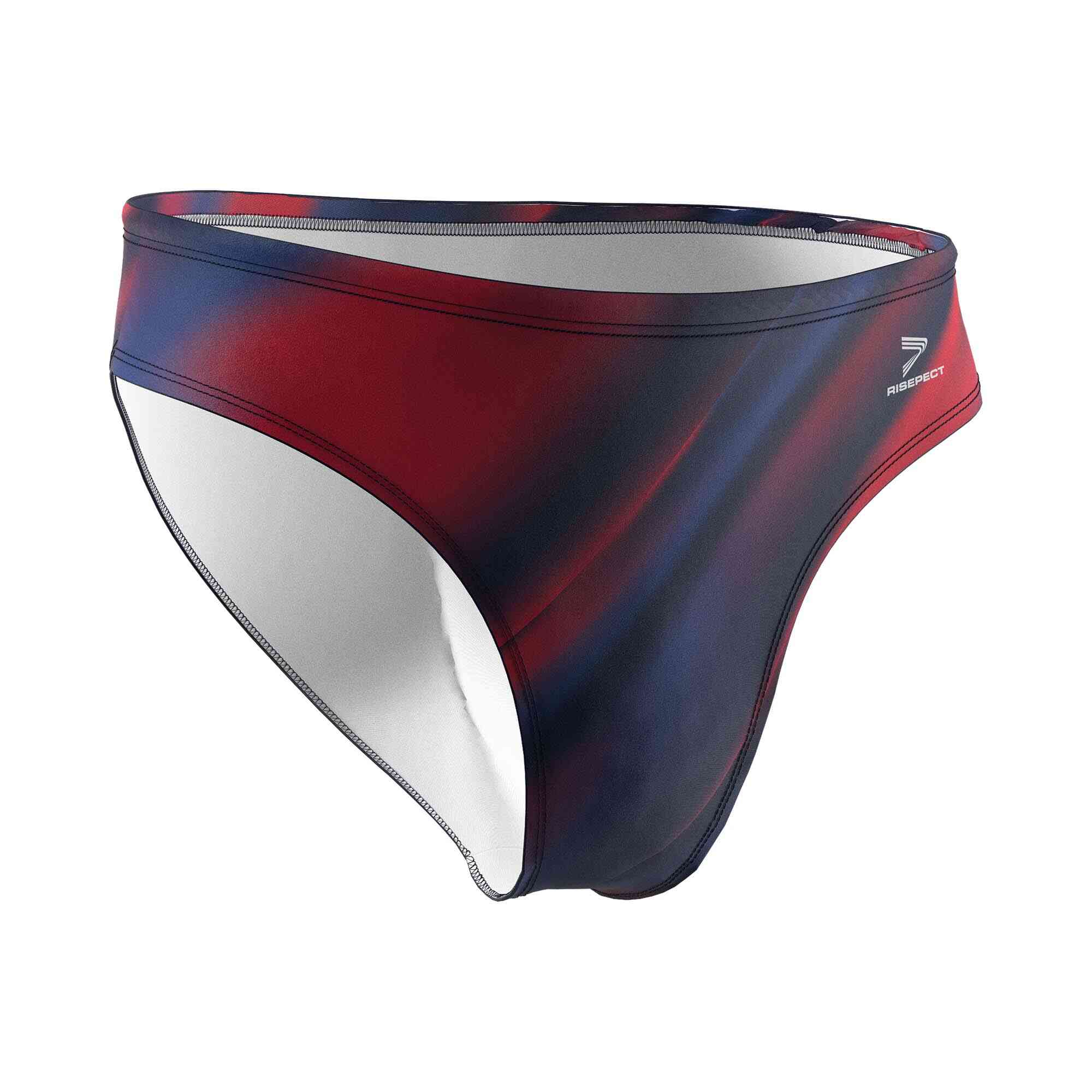 Rainbow water polo swim trunk wholesale front view