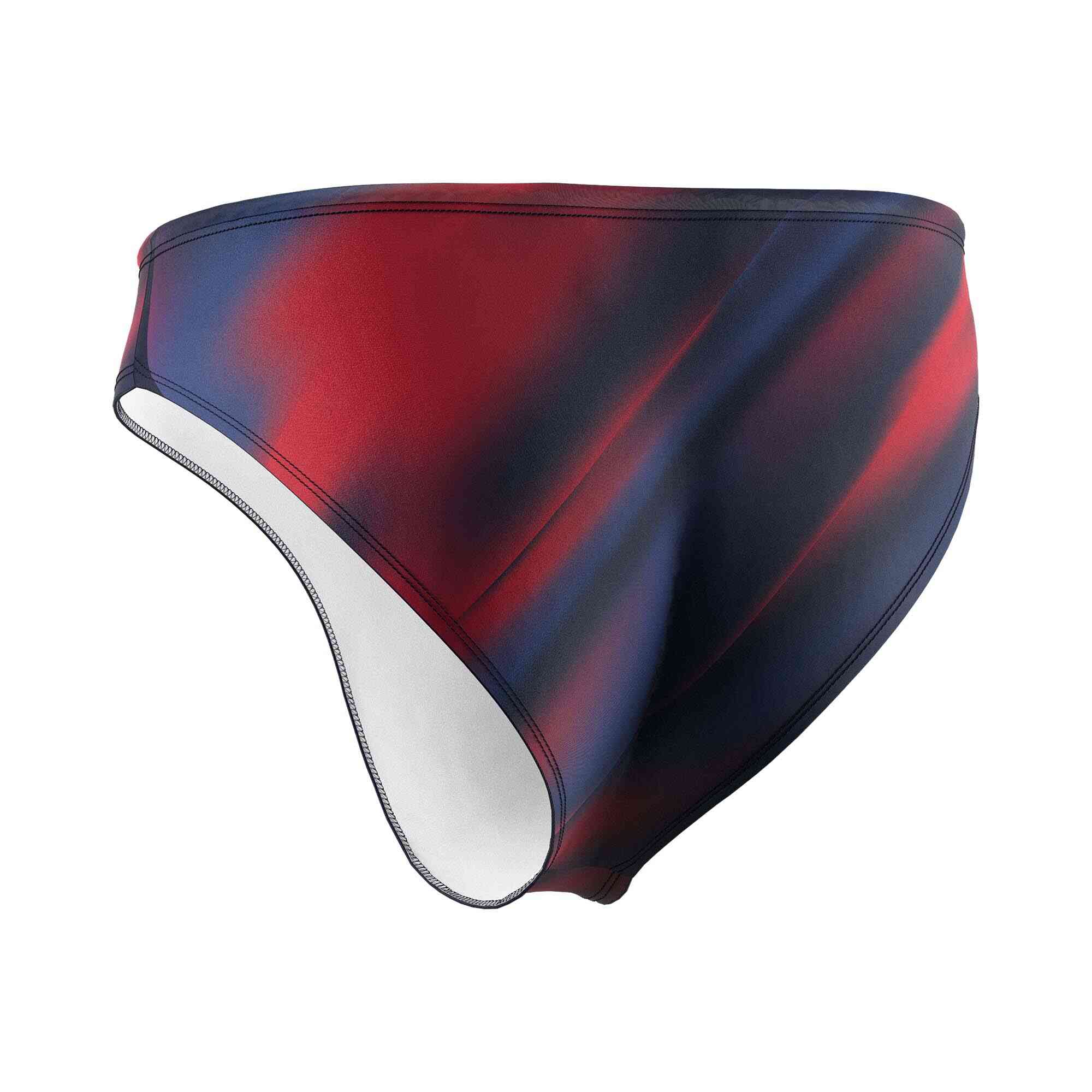 Rainbow water polo swim trunk wholesale back view