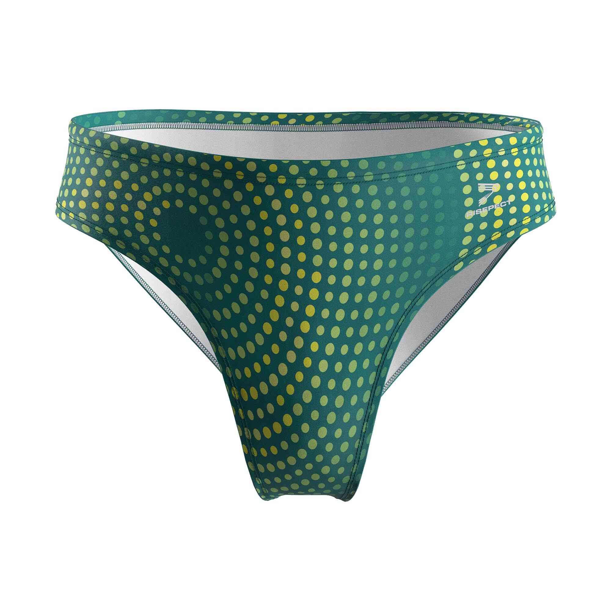 
                Customized Swim Briefs Vortex Pattern Water Polo Swim Suit Wholesale
