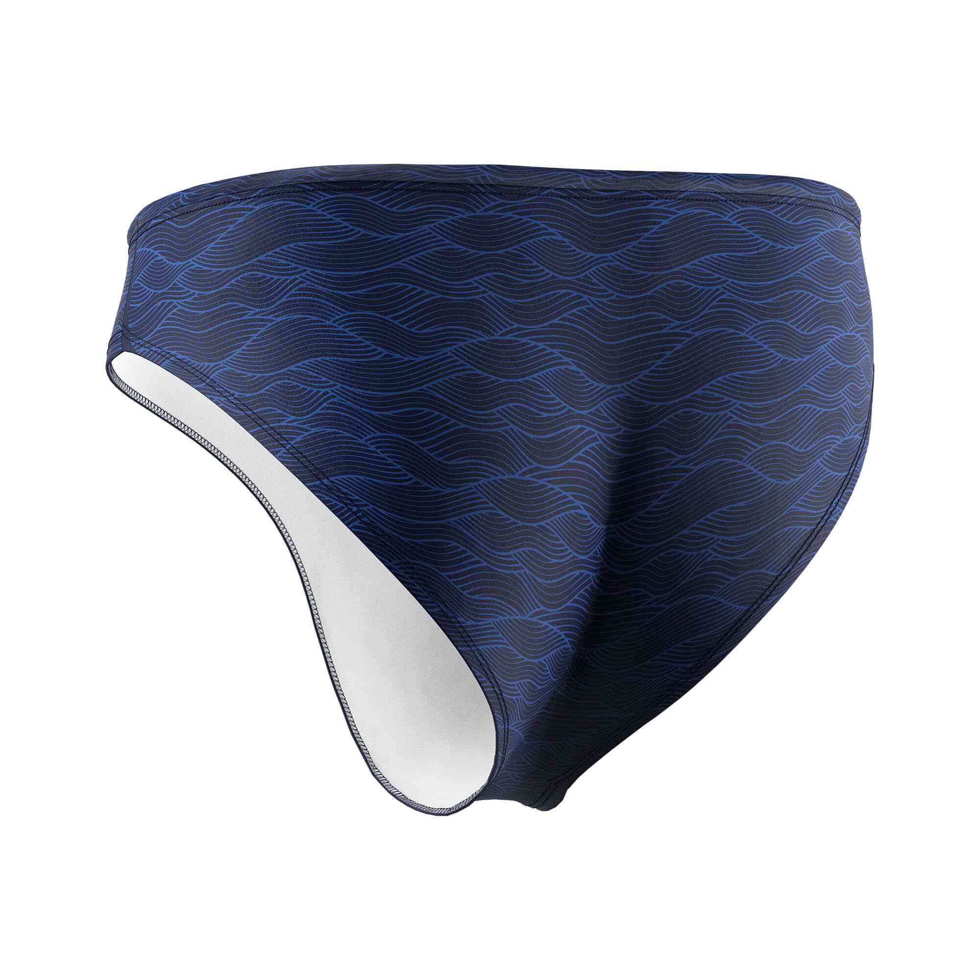 Japanese pattern Qinghai wave best water polo suits wholesale back view