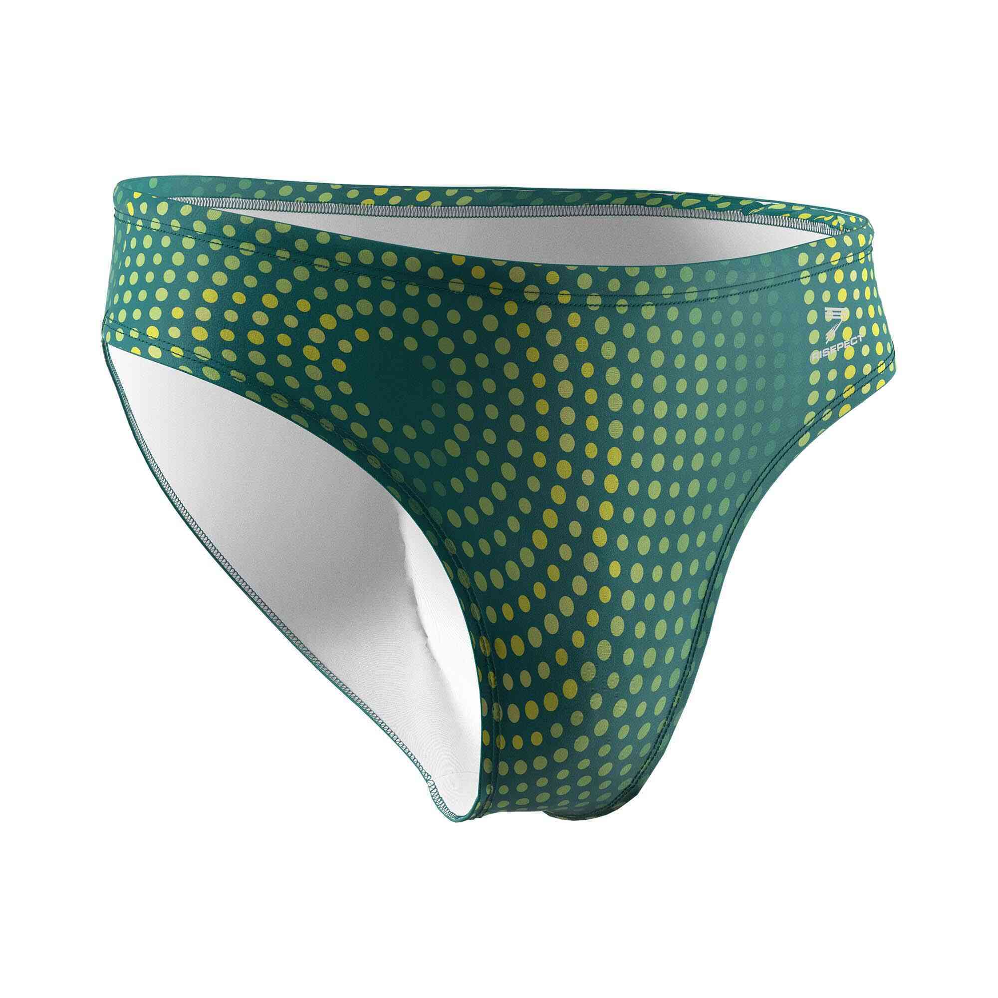 Customized vortex pattern water polo swim suit wholesale front view