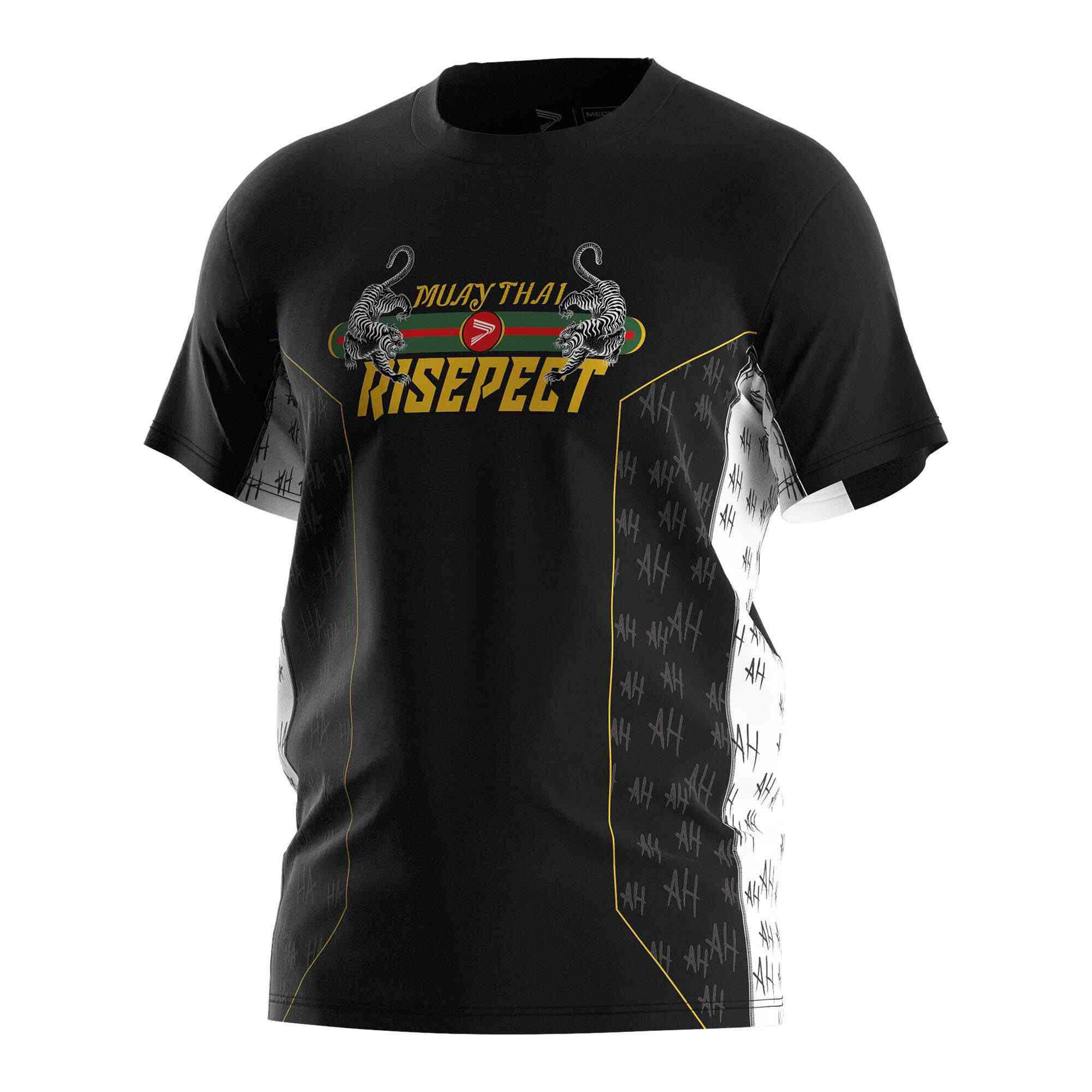 
                Thai tshirts boxing shirt wholesale performance tee tiger fight black