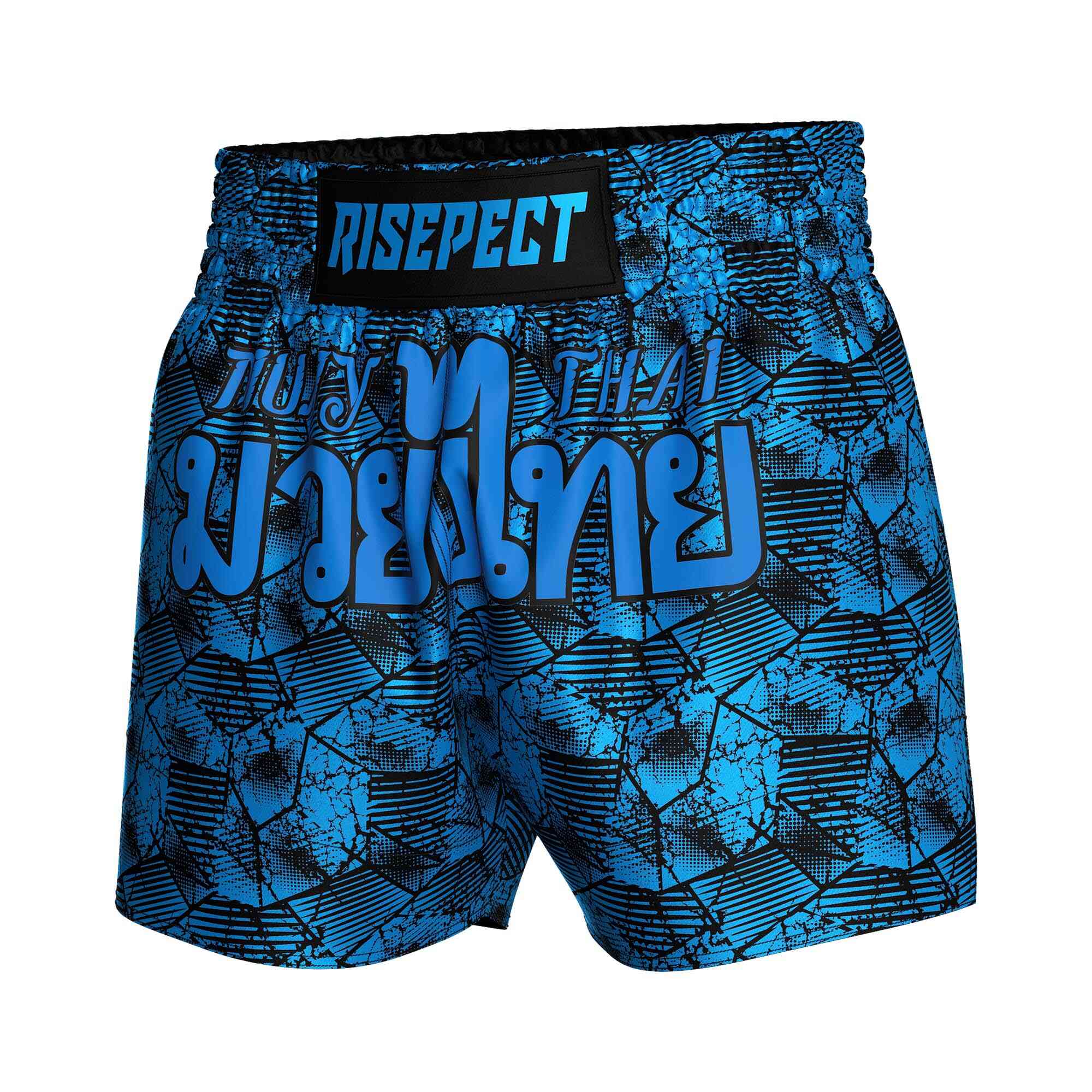 
                Blue camouflage popular Muay Thai shorts wholesale Rise Muay Thai shorts