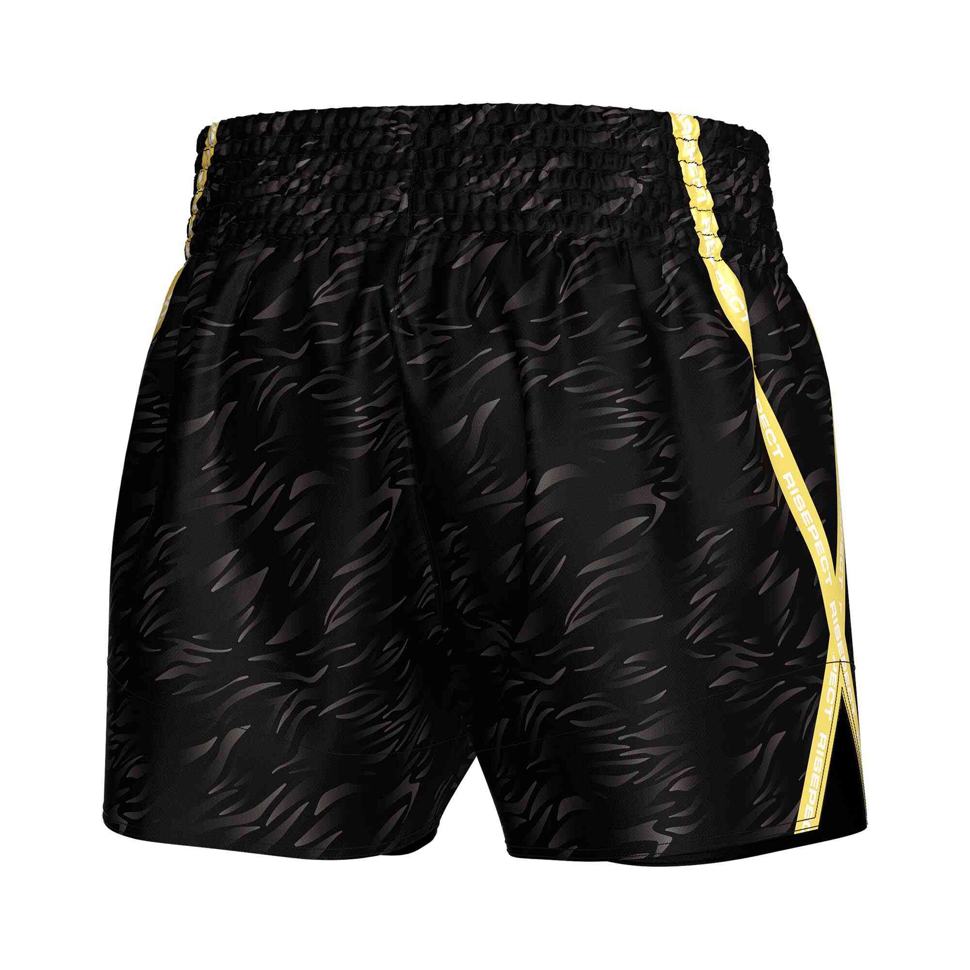 
                Gold popular Muay Thai shorts wholesale Rise Muay Thai shorts