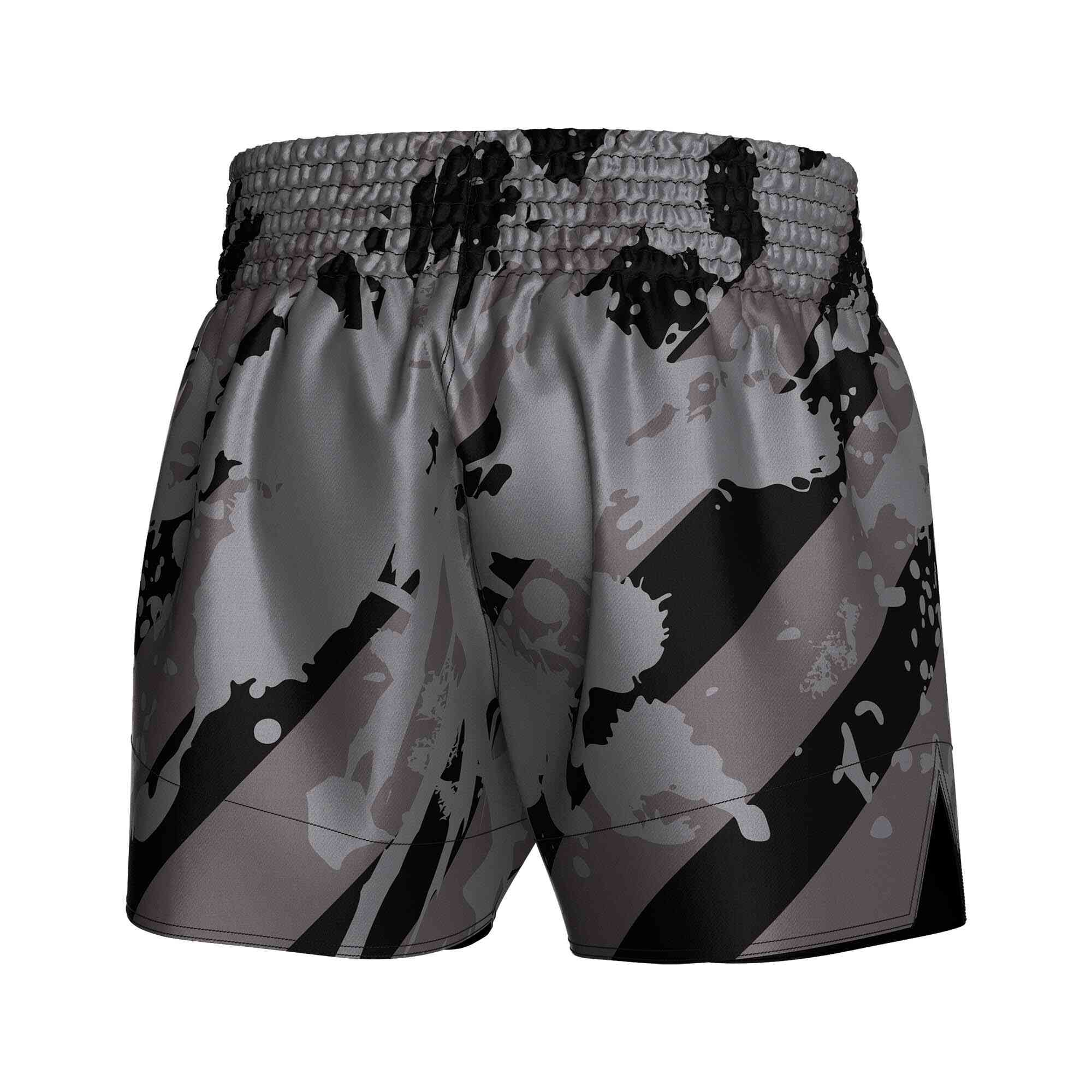 
                Gray popular Muay Thai shorts wholesale Rise Muay Thai shorts