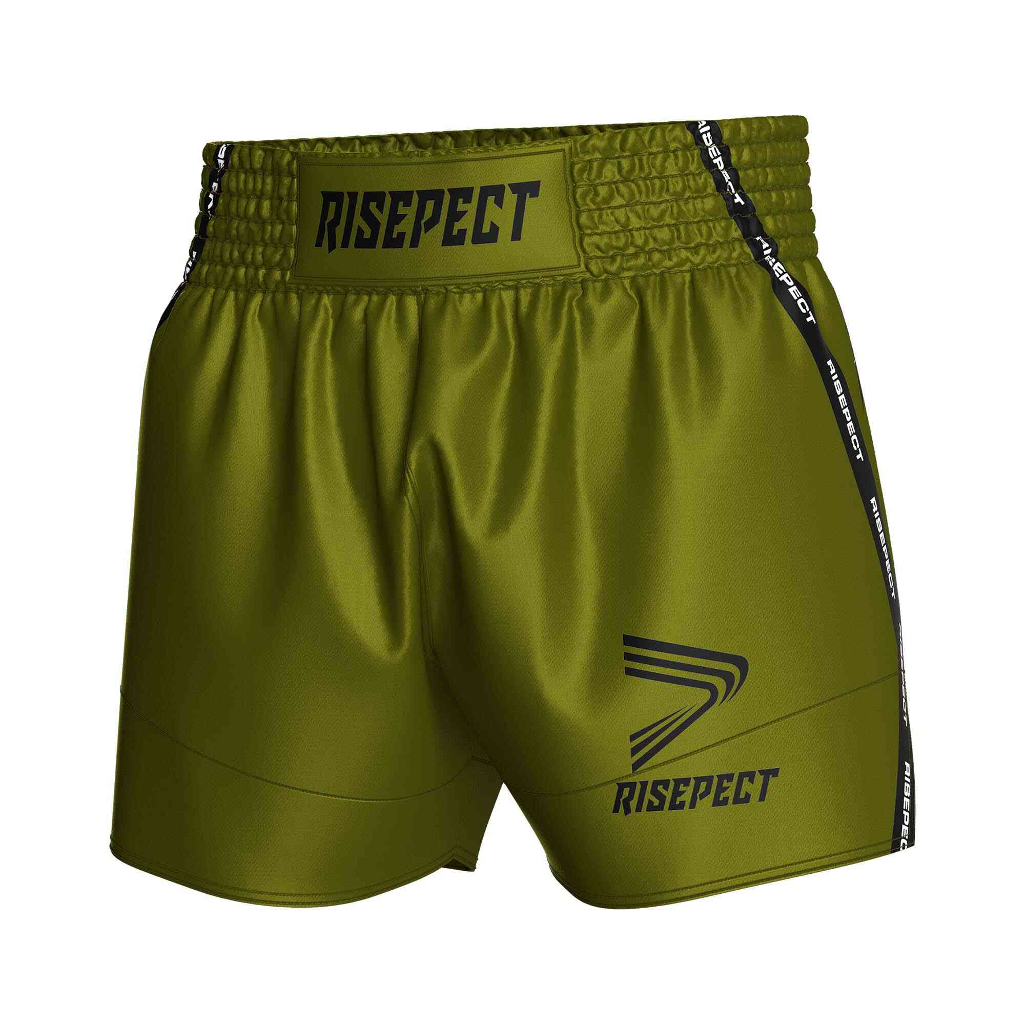 
                Green popular Muay Thai shorts wholesale Rise Muay Thai shorts