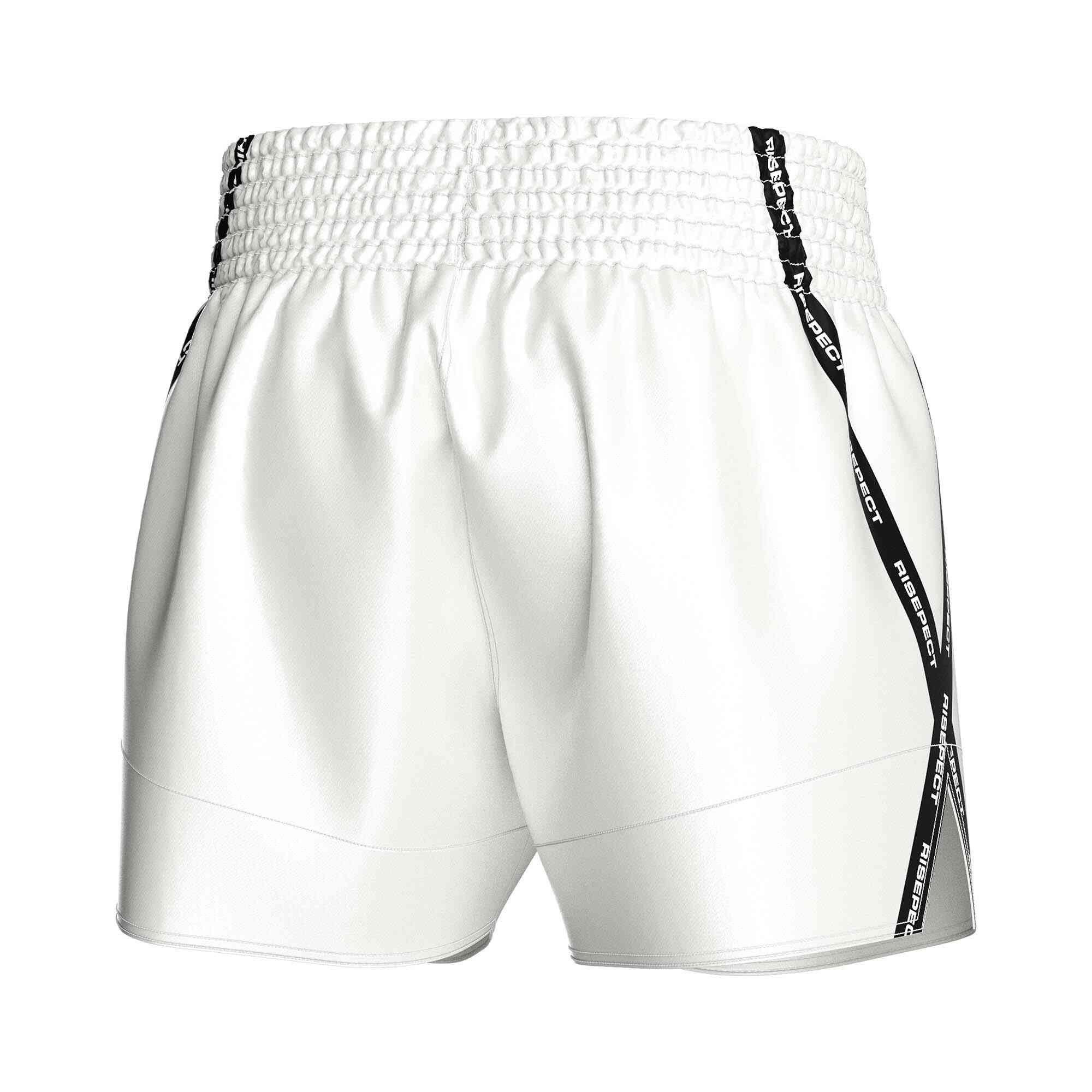 
                White popular Muay Thai shorts wholesale Rise Muay Thai shorts