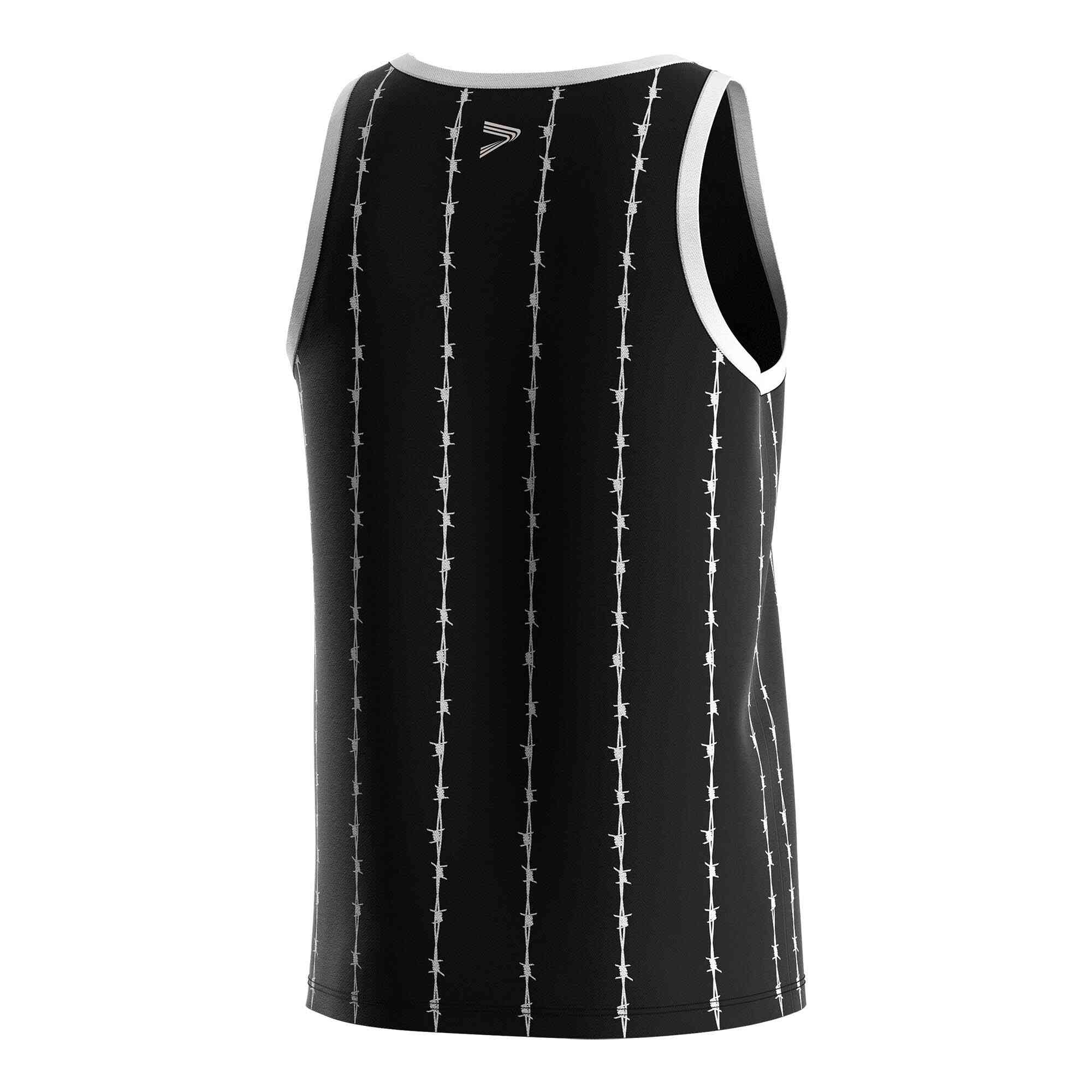 
                Black stripes Muay Thai singlets wholesale tank tops Rise