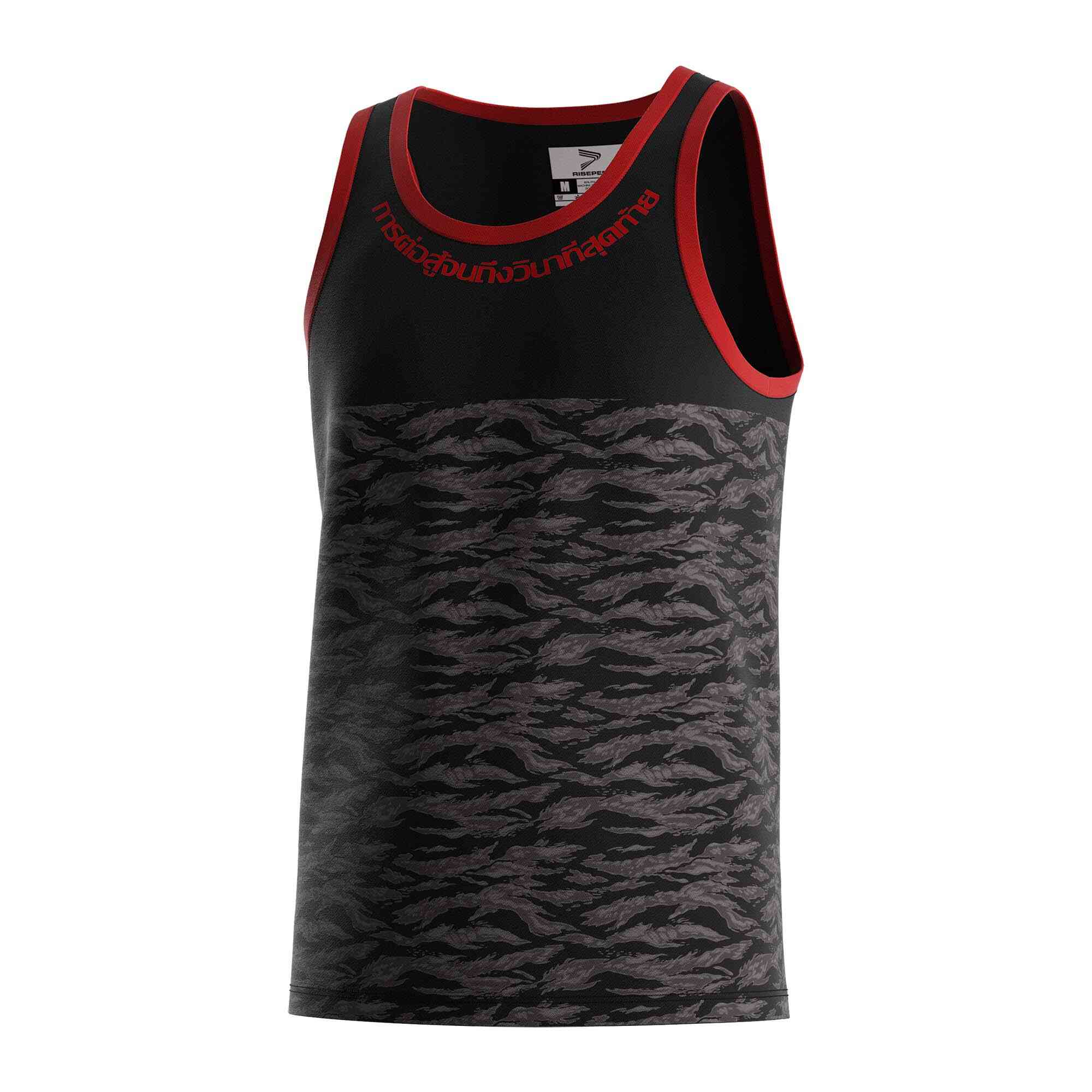 
                Two colors fish and dragon mixed Muay Thai singlet wholesale tank top Rise