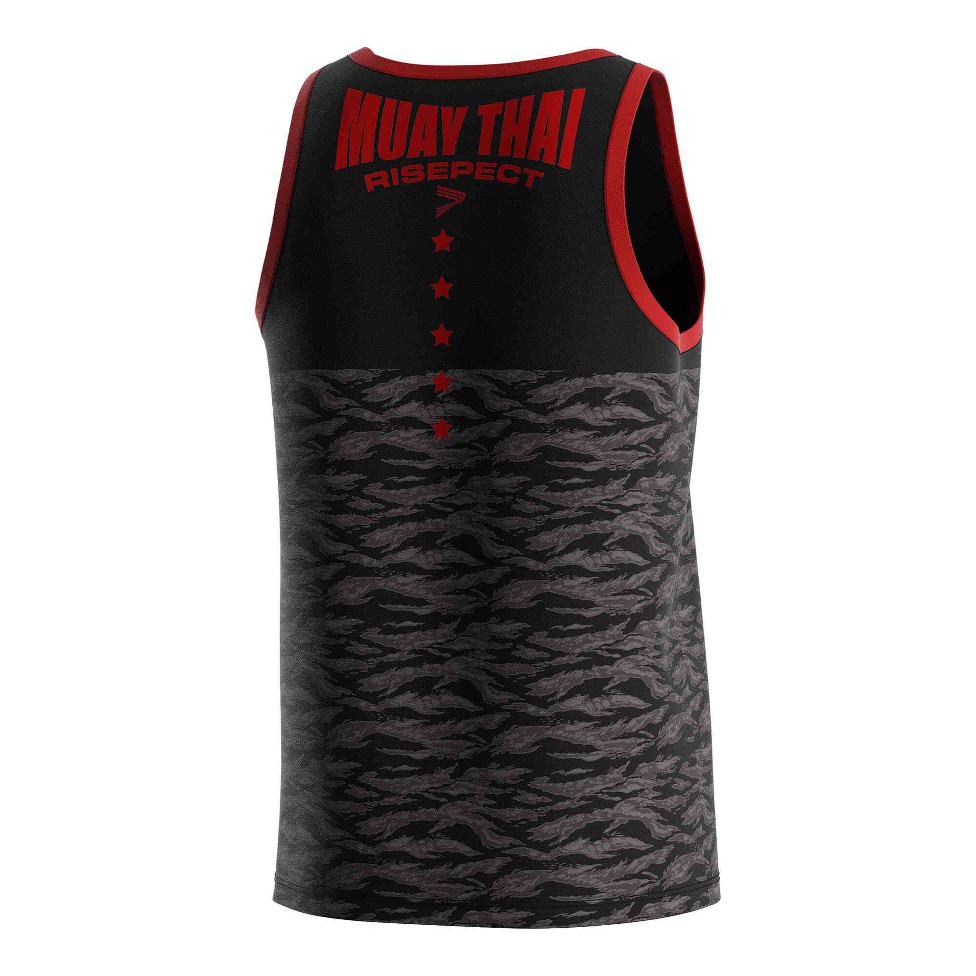 
                Two colors fish and dragon mixed Muay Thai singlet wholesale tank top Rise
