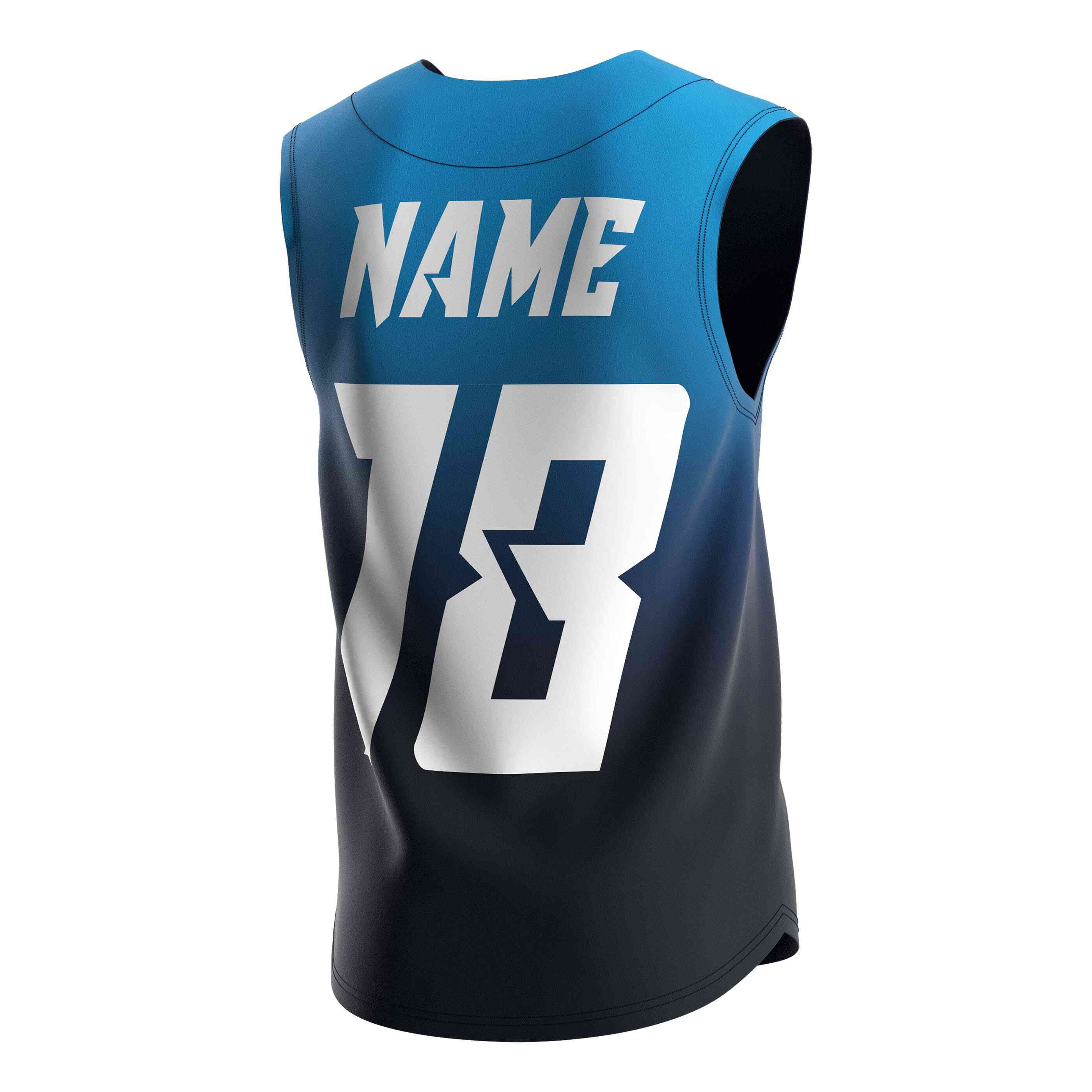 
                Wholesale softball jerseys blue sleeveless baseball jersey Rise baseball uniform
