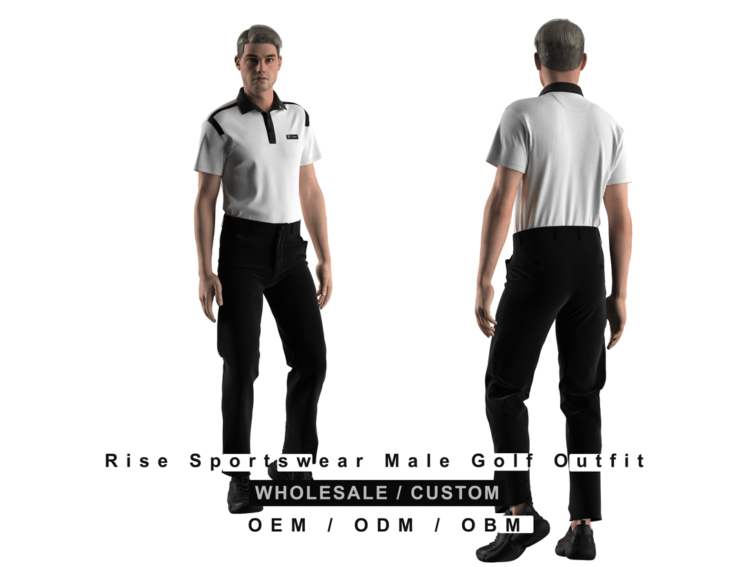 Uniform golf outfit for male students of Rise Sportswear