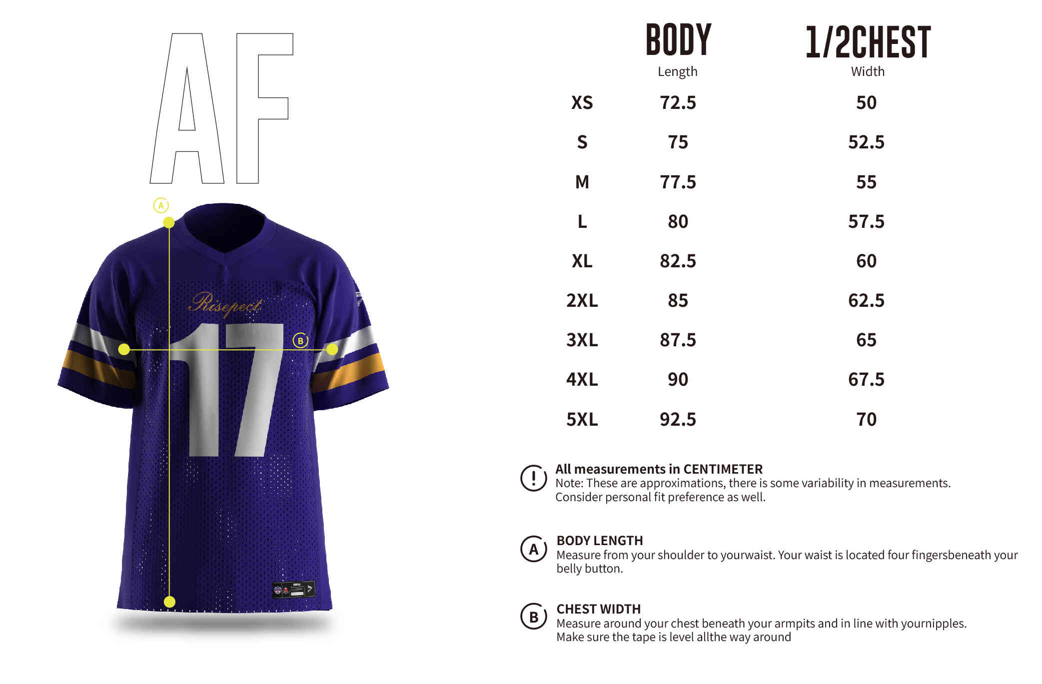 American Football Jersey feature