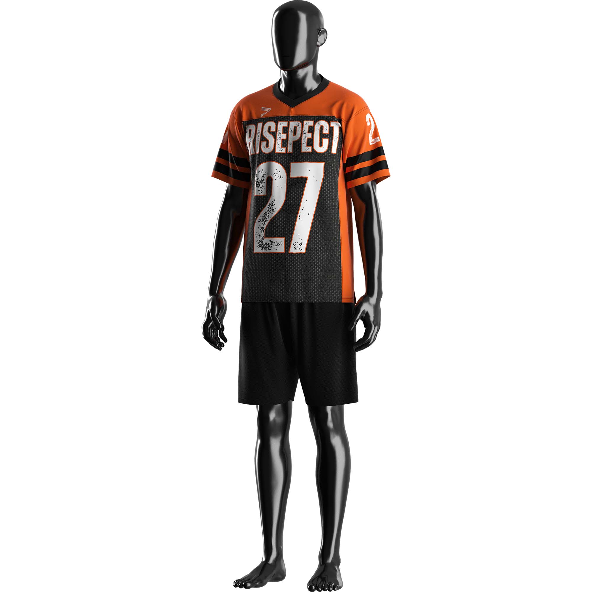 
                Orange Youth Mesh American Football Jersey 3XL Wholesale Sports Shirts
