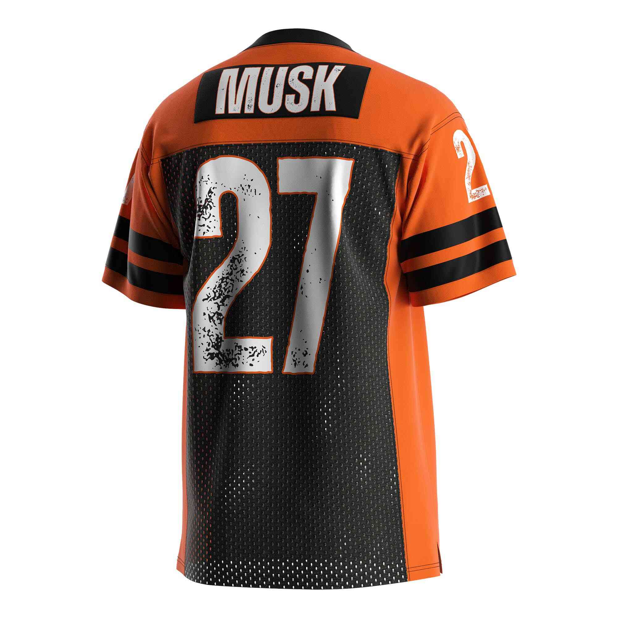
                Orange American football jersey mesh tee youth soccer 3xl shirts wholesale 27 RISEPECT