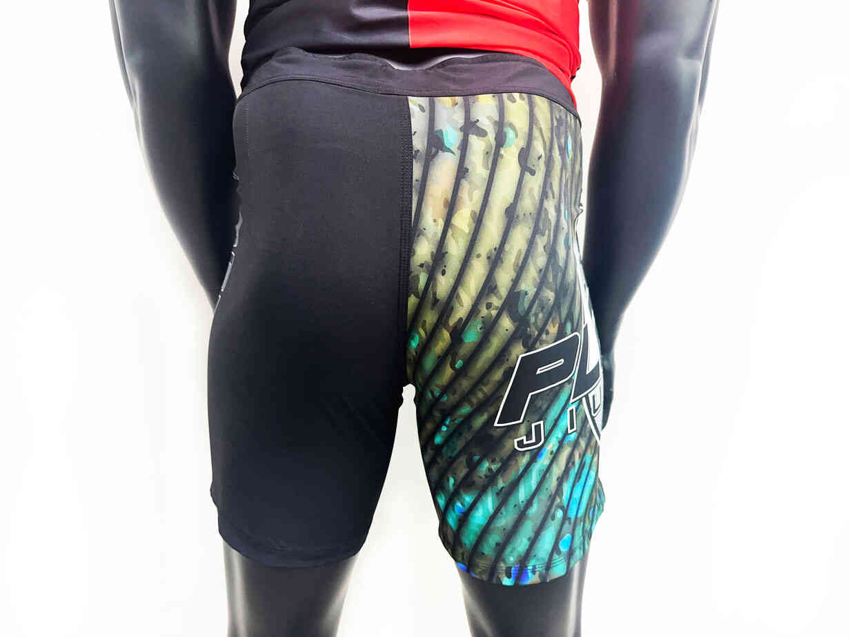 SPACEMAN 10TH PLANET JIU JITSU GRAPPLING SHORTS BACK VIEW