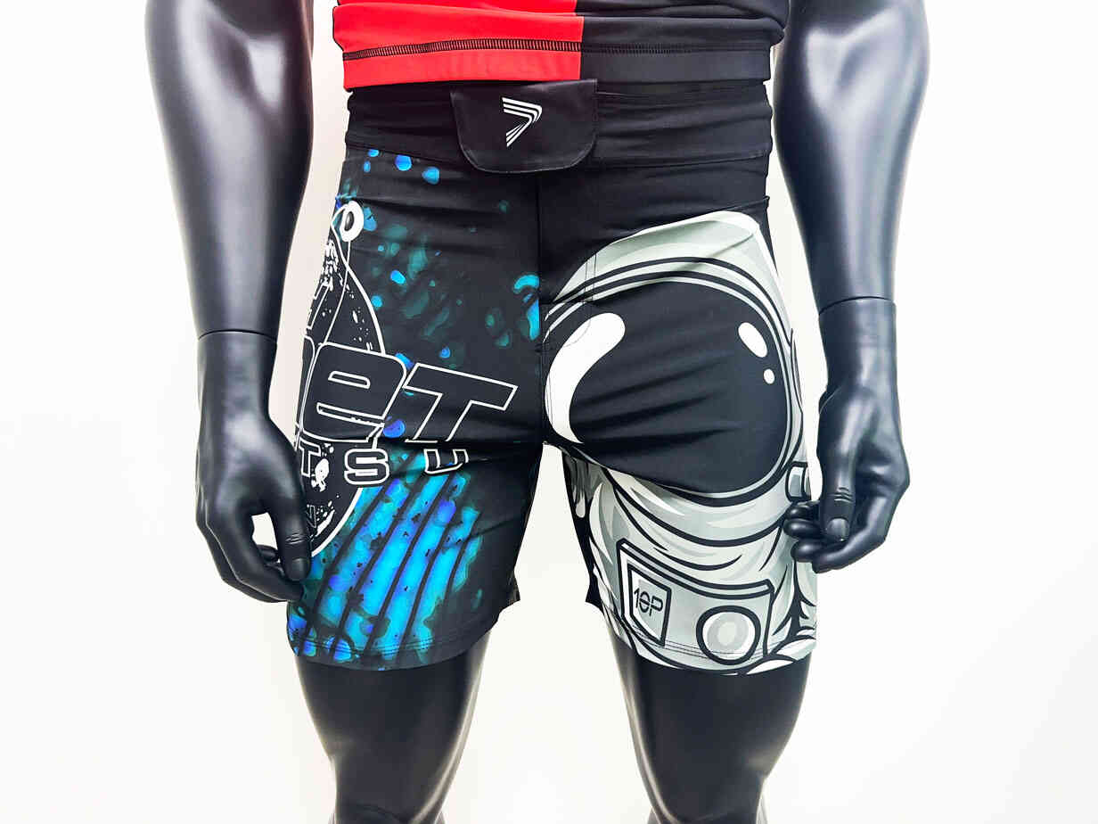 SPACEMAN 10TH PLANET JIU JITSU GRAPPLING SHORTS FRONT VIEW