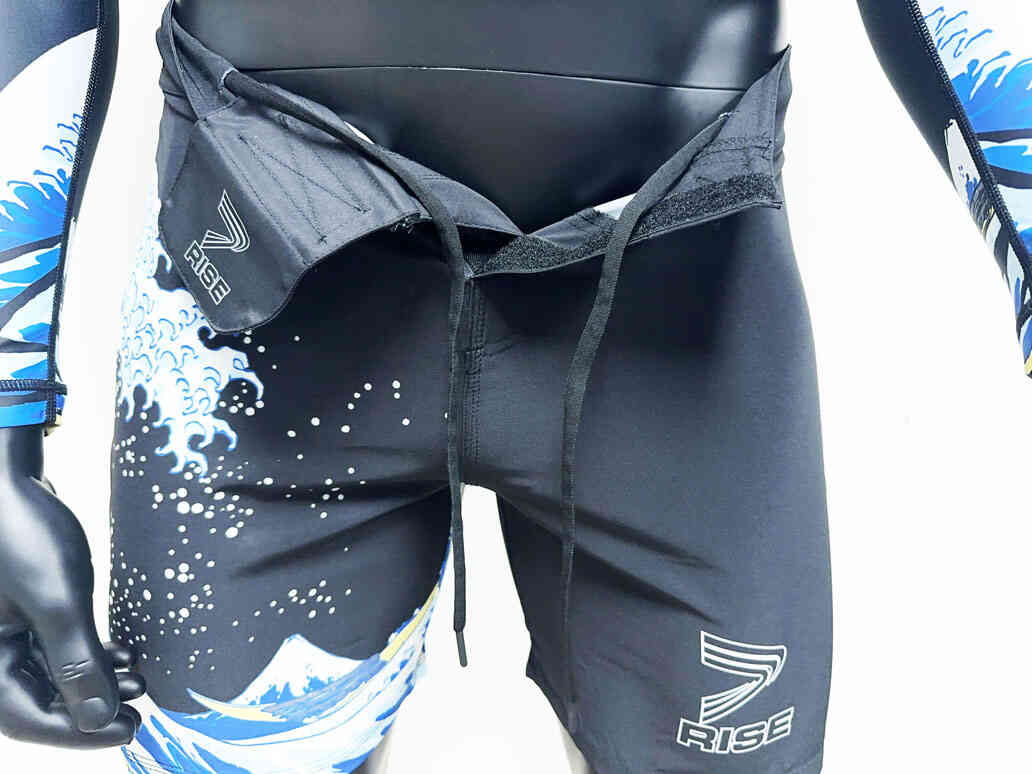 Kanagawa wave ultralight bjj mma shorts Velcro design