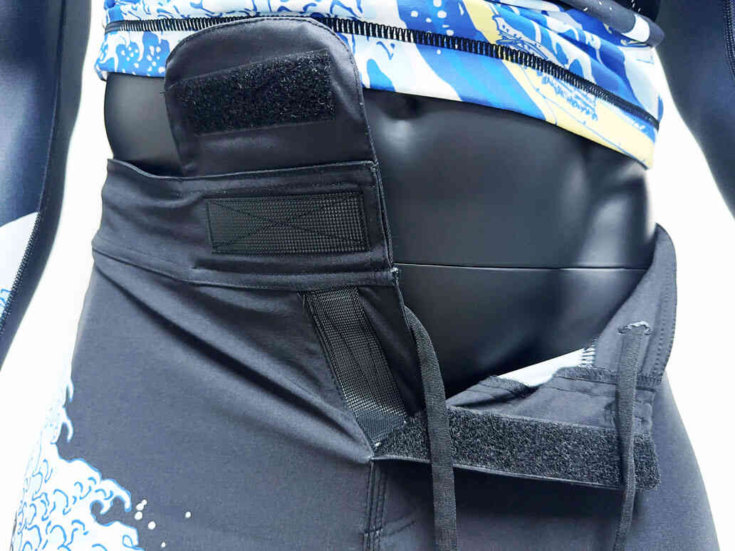 Zoom in kanagawa wave ultralight bjj mma shorts velcro design
