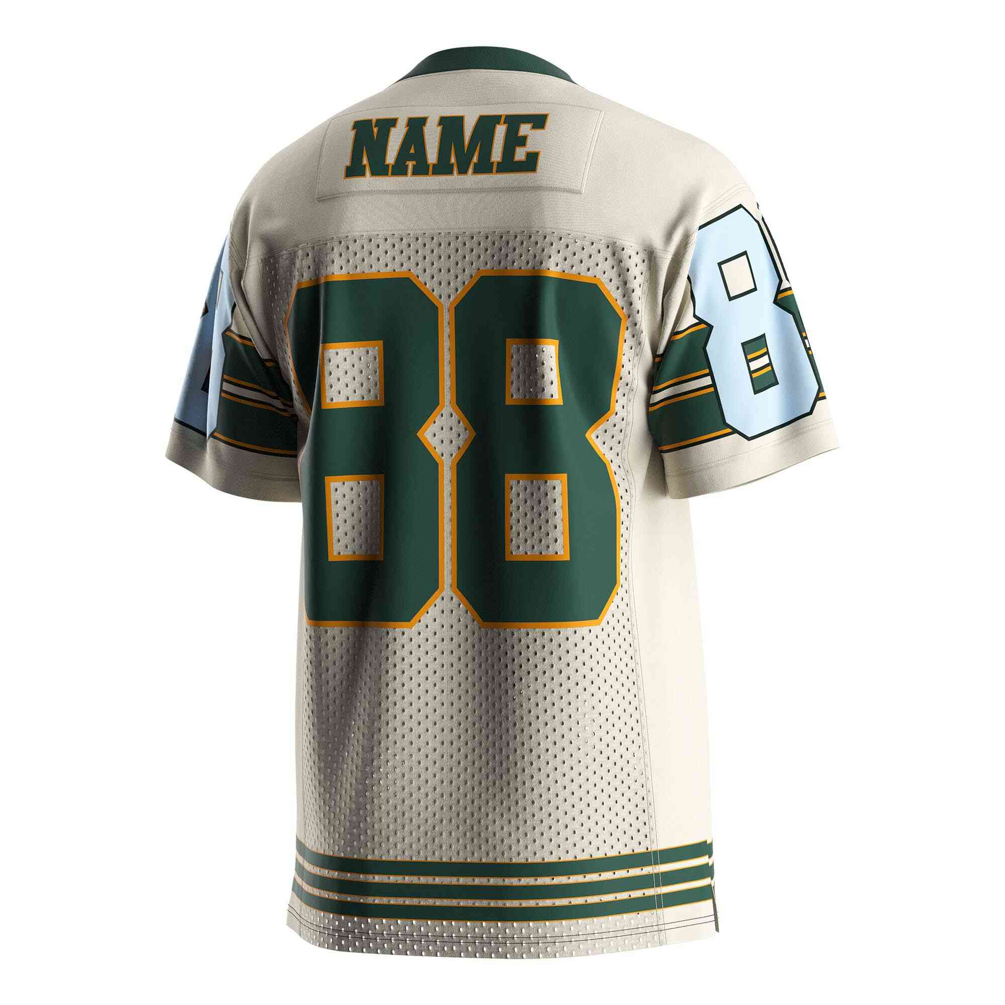 
                Green mesh American football shirts custom USA football jersey 88 RISEPECT
